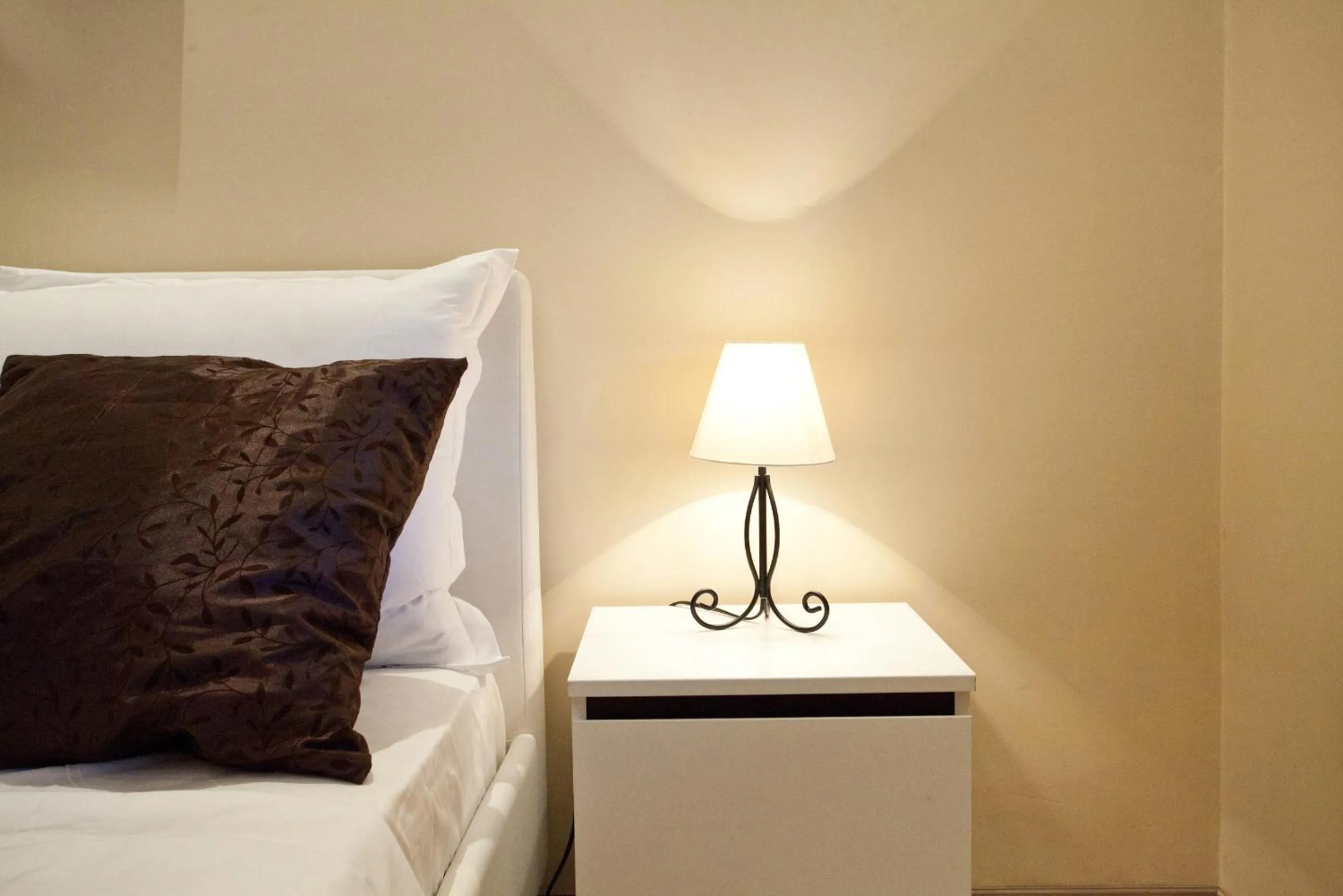 Decorative detail, Bed in Feel Belgrade Bohemian Apartment