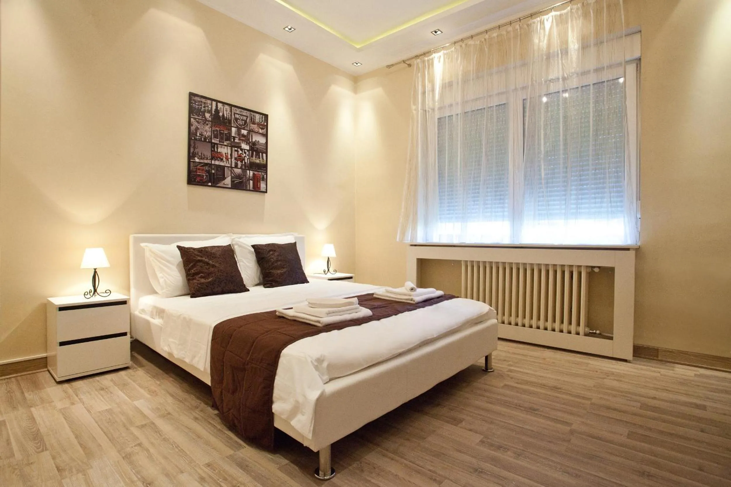 Bedroom, Bed in Feel Belgrade Bohemian Apartment
