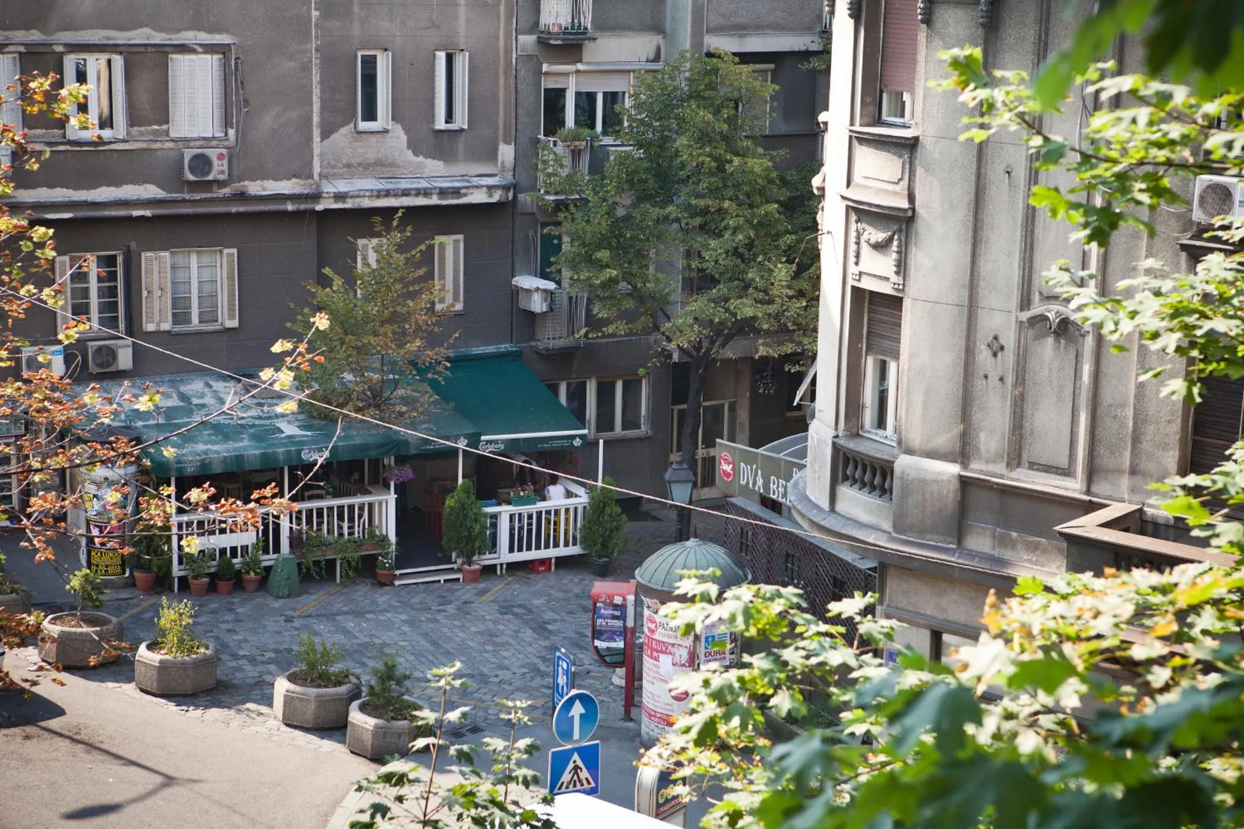 City view in Feel Belgrade Bohemian Apartment