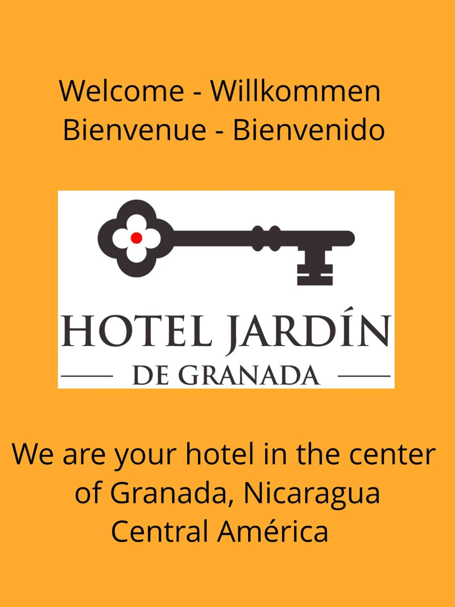 Property logo or sign in Hotel Jardín Garden de Granada Nicaragua