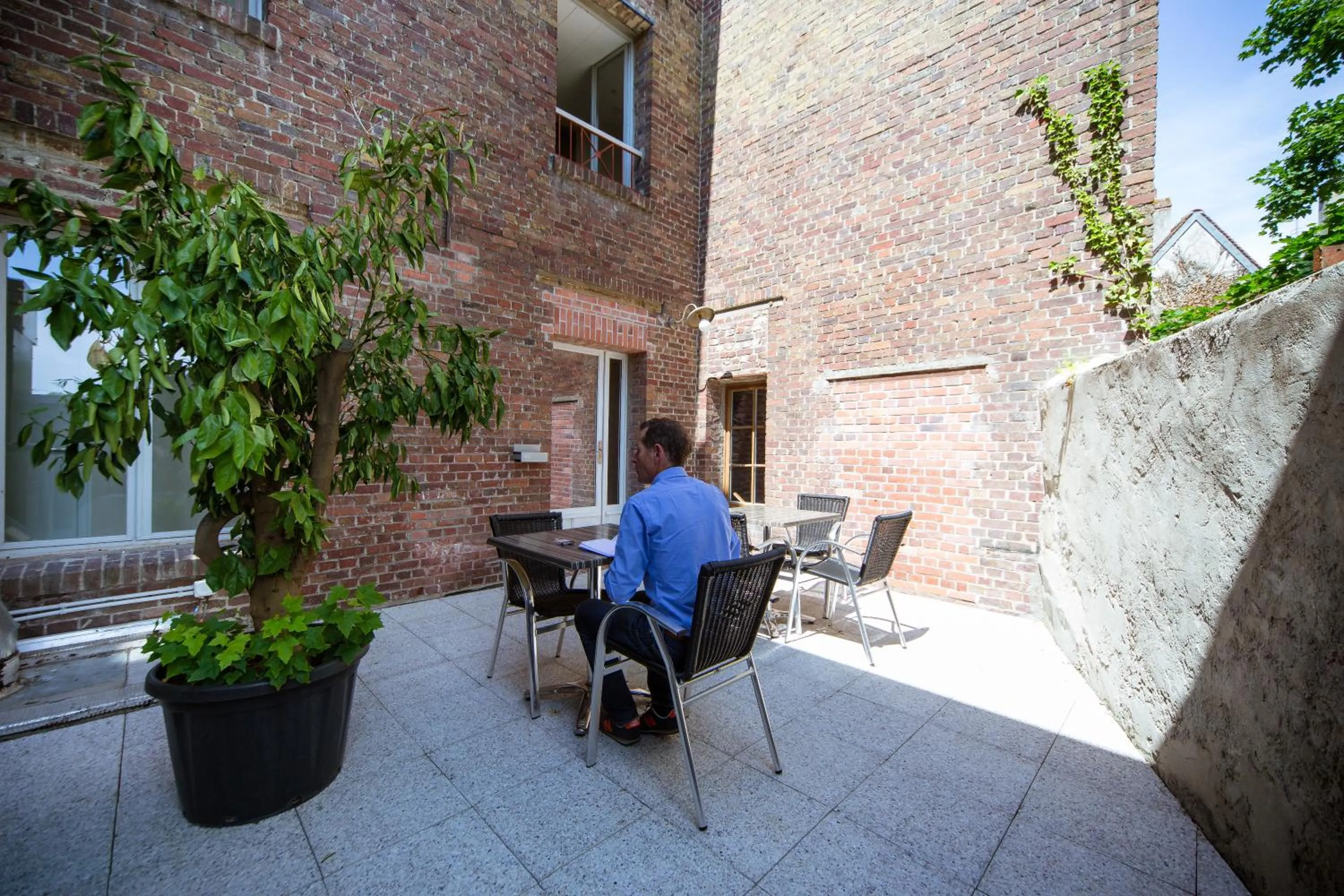 Patio in LOGIS HOTEL - Le Petit Bellon