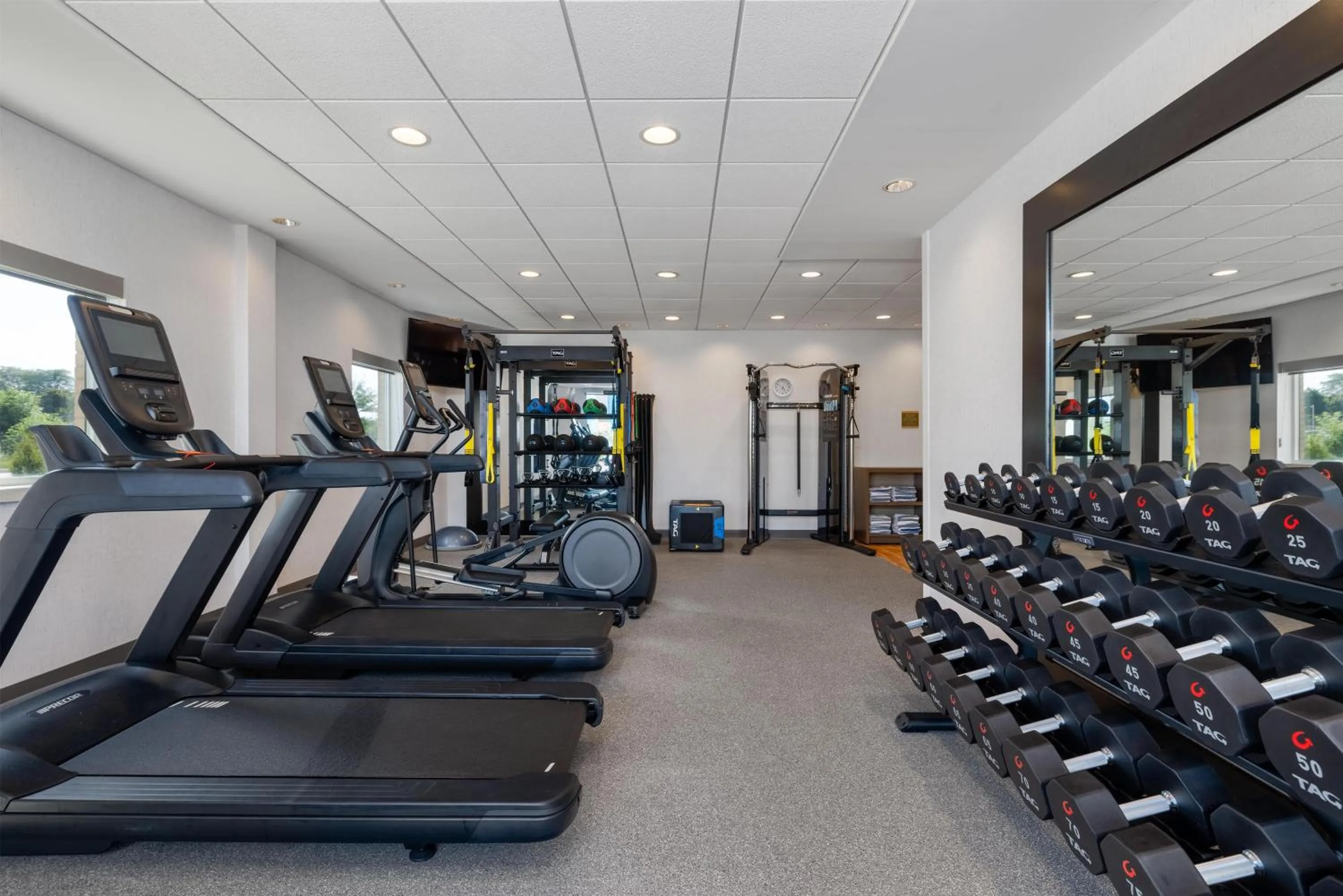 Fitness centre/facilities in Home2 Suites by Hilton Milwaukee Brookfield