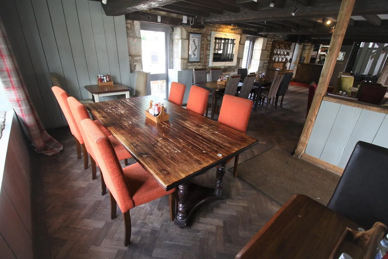 Dining area in The Riverside