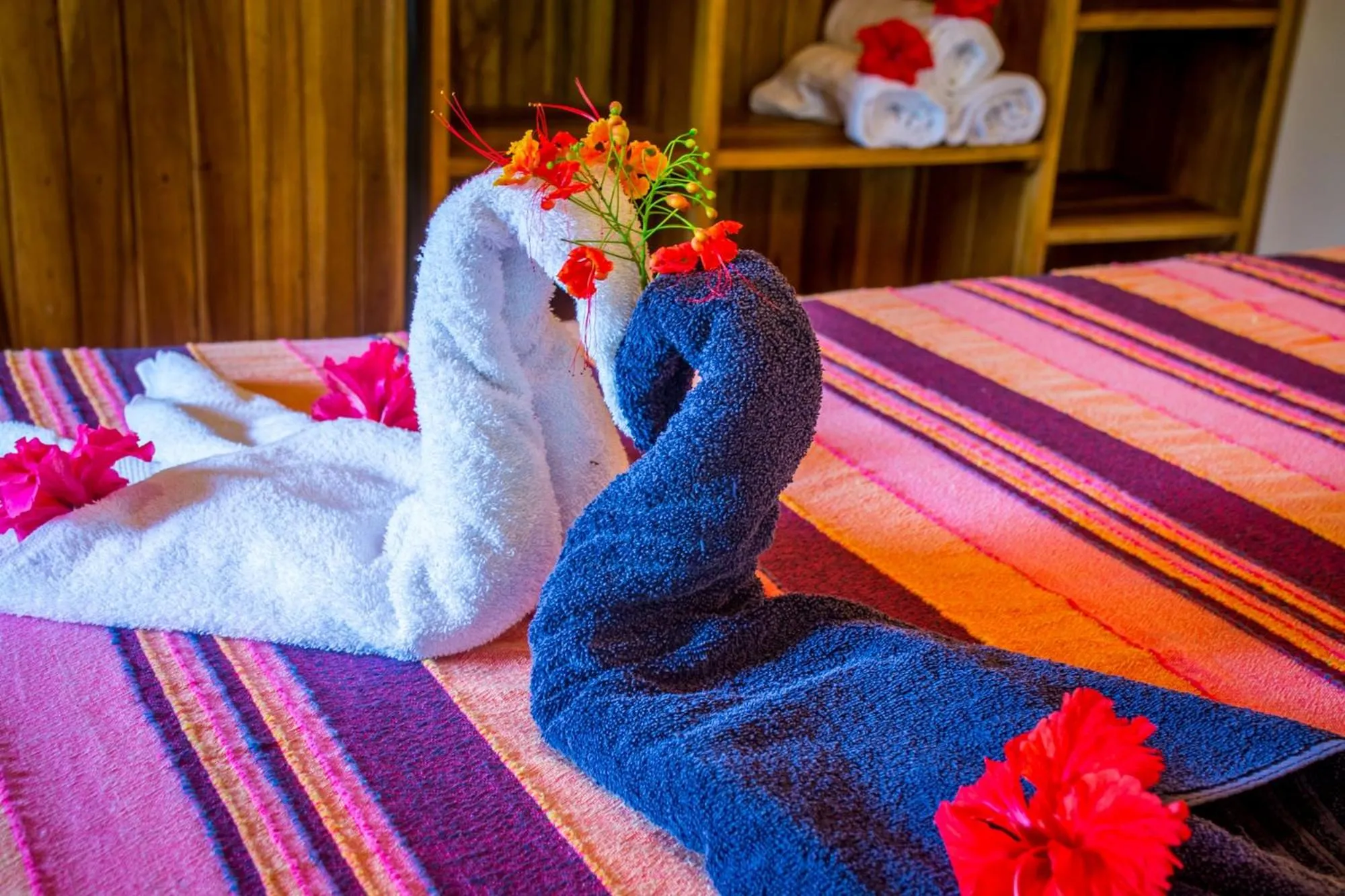 Bed in The Goddess Garden Eco-Resort