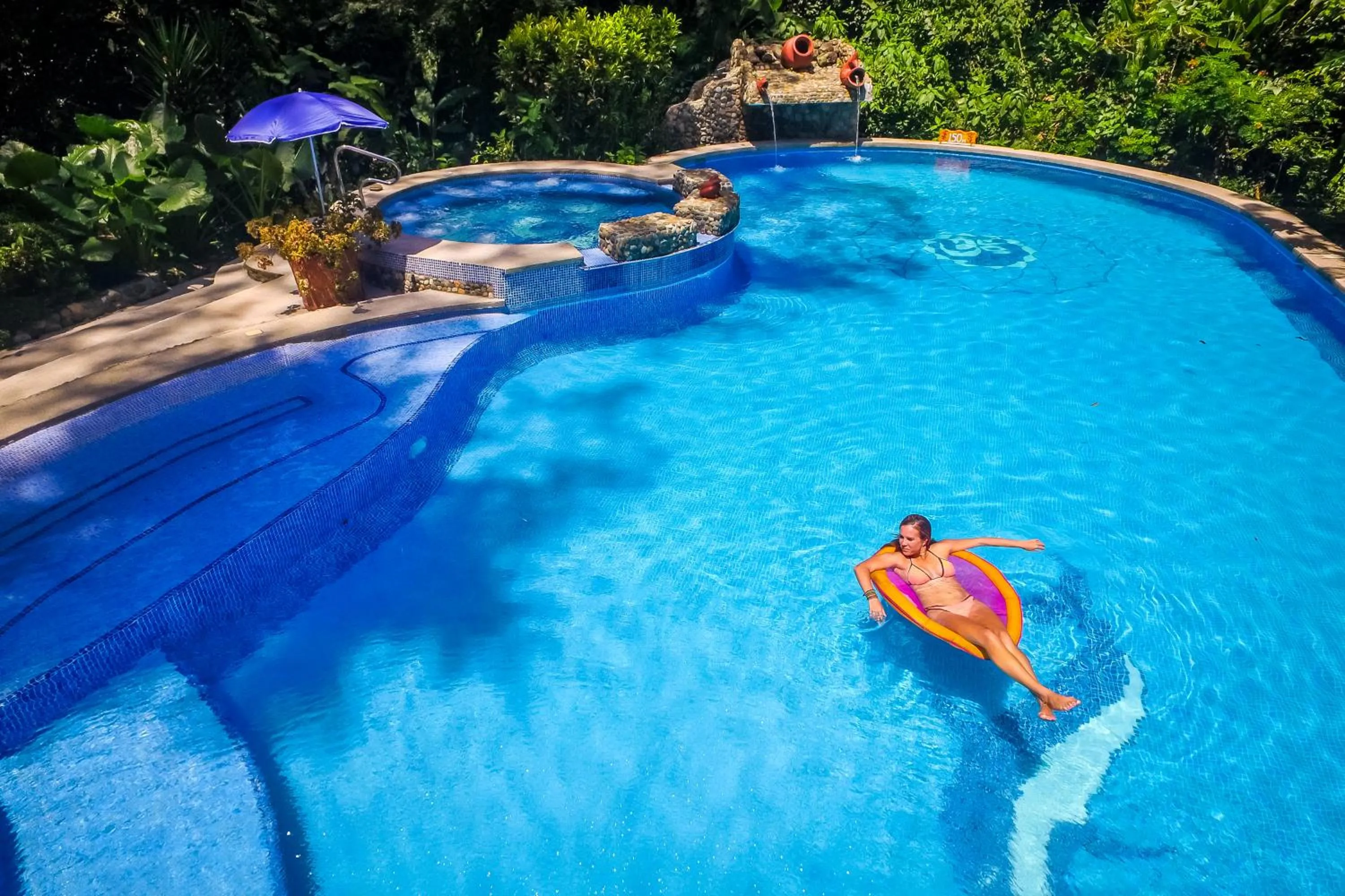 Swimming pool in The Goddess Garden Eco-Resort