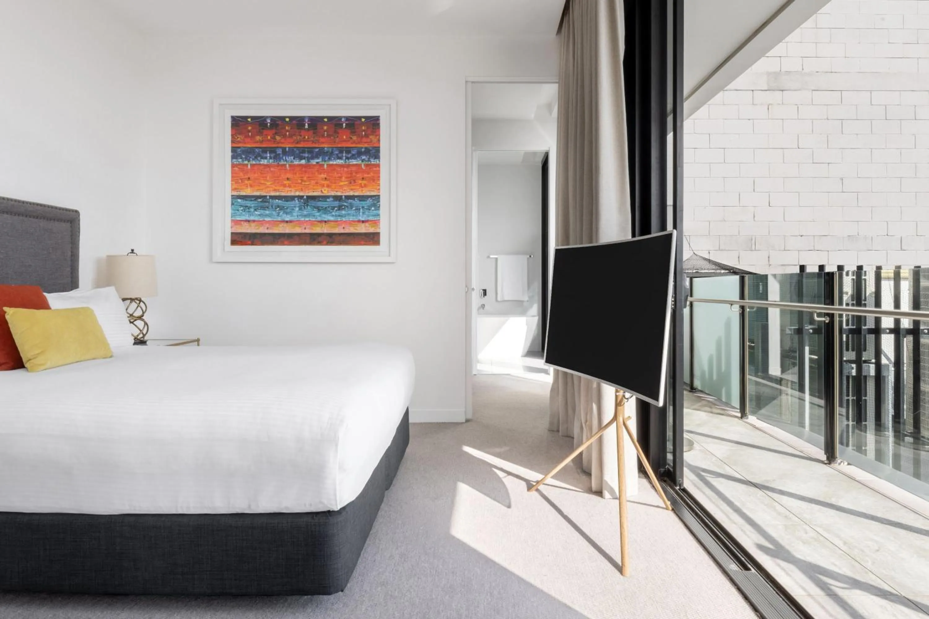 Bed in The Johnson Brisbane - Art Series