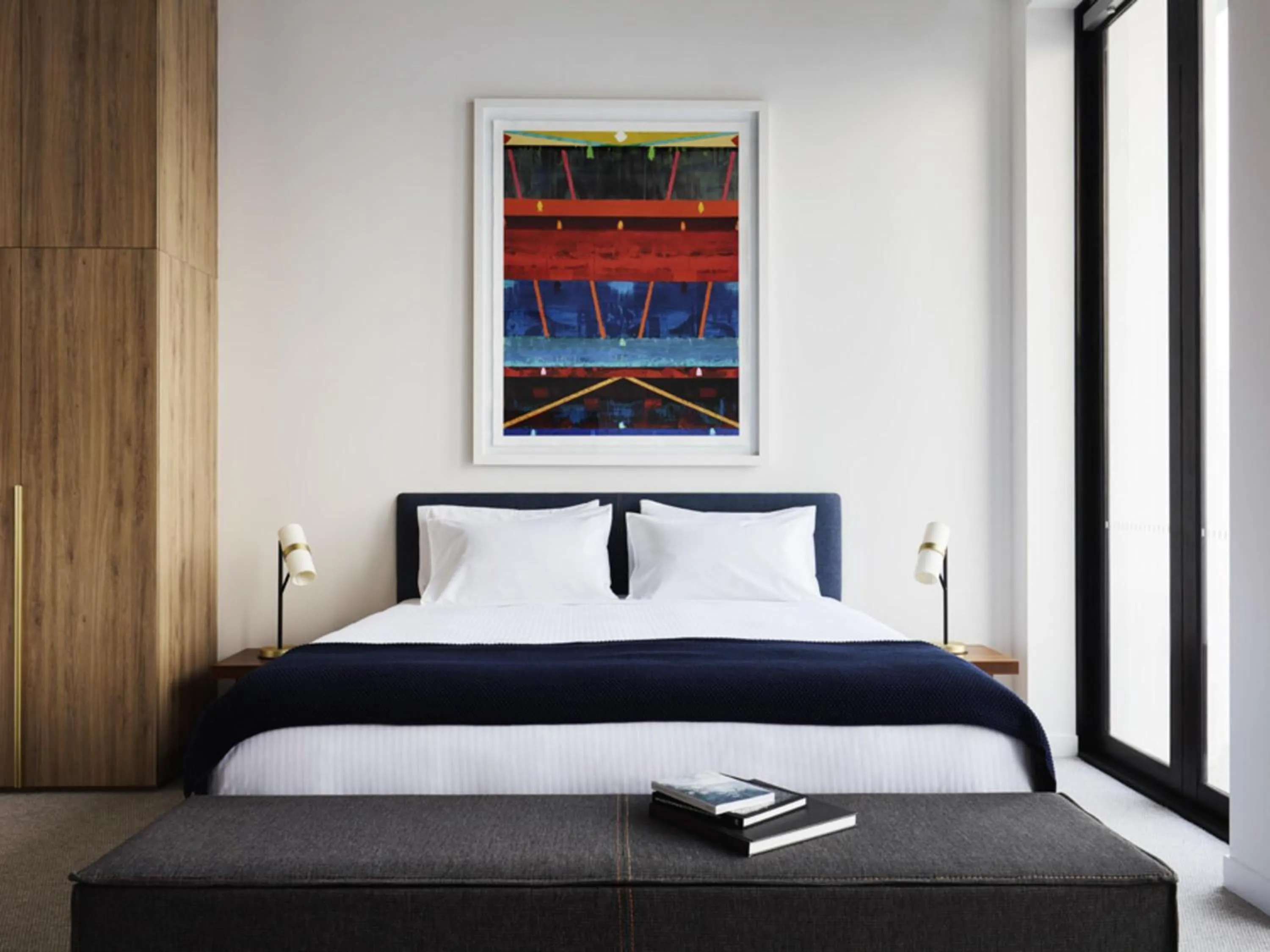 Bedroom, Bed in The Johnson Brisbane - Art Series