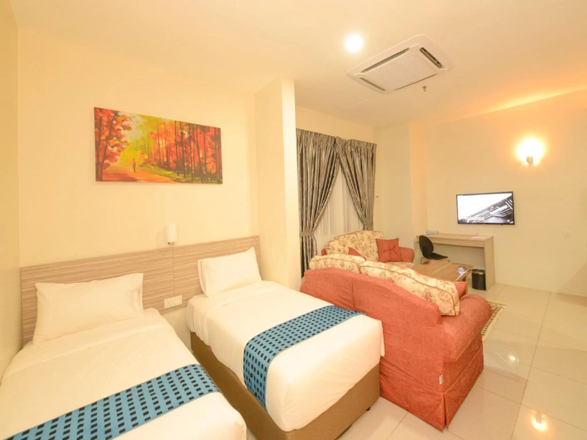 Bed in Nadias Hotel Cenang Langkawi