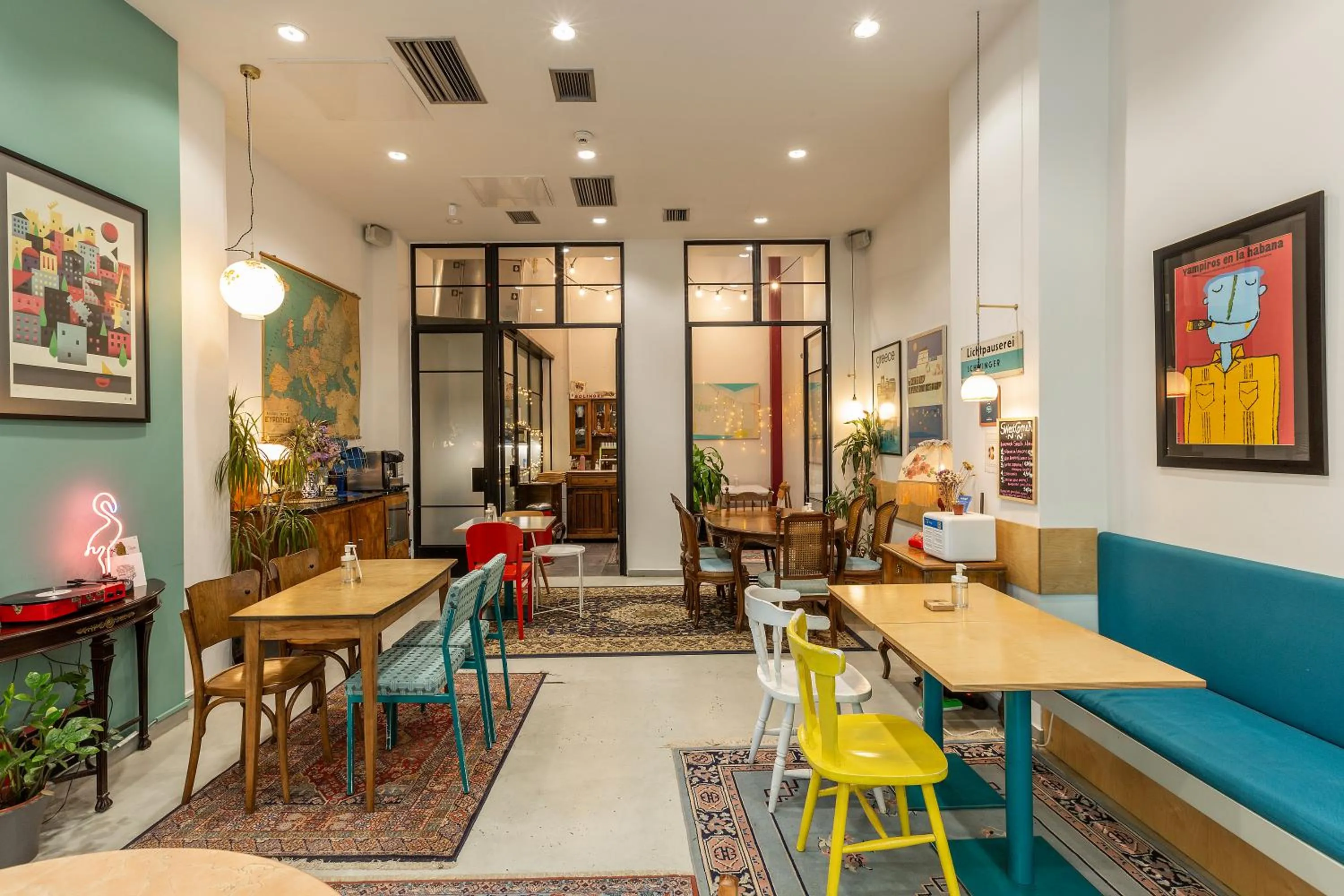 Seating area in The Caravan