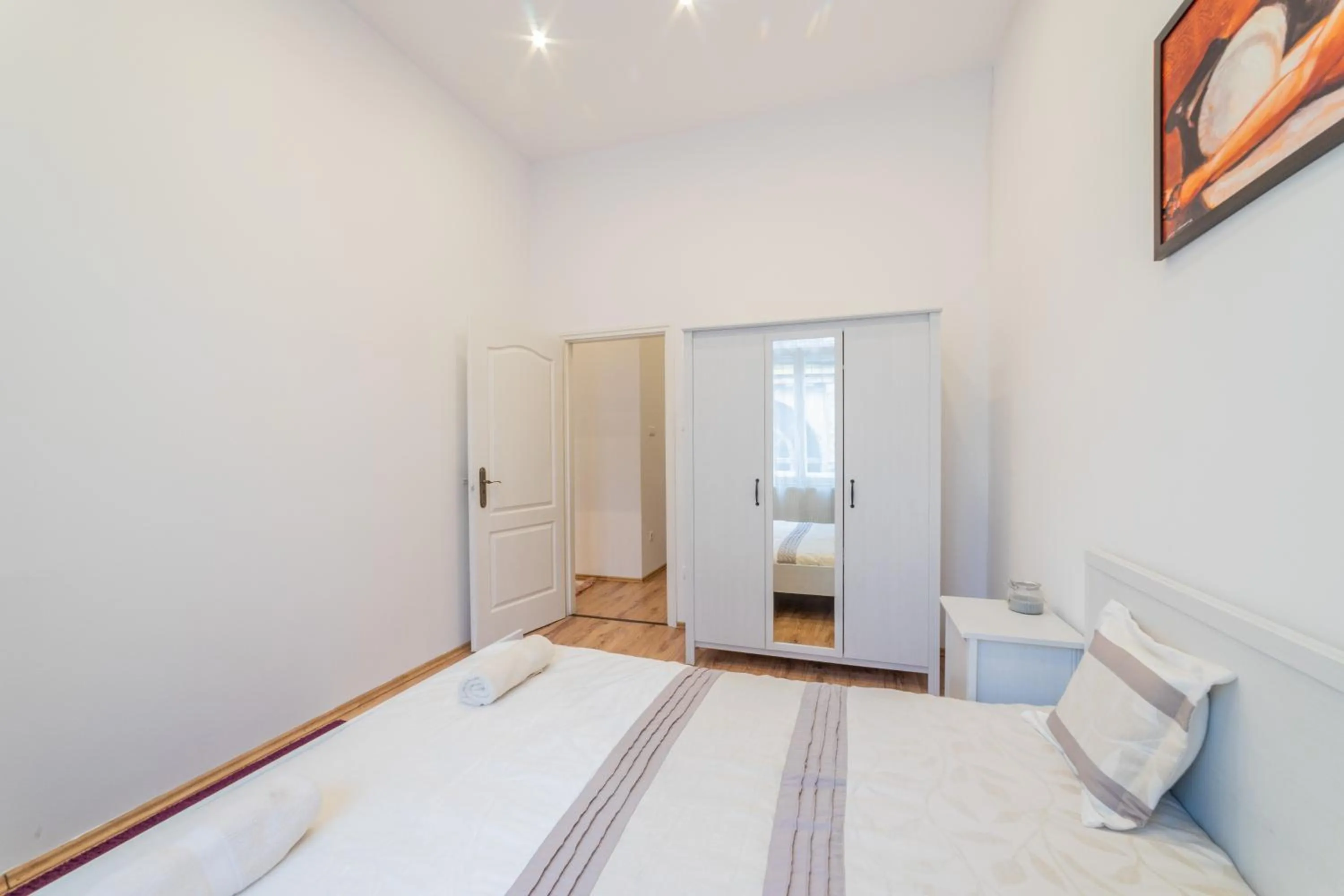 Bed in Real Apartments Anker