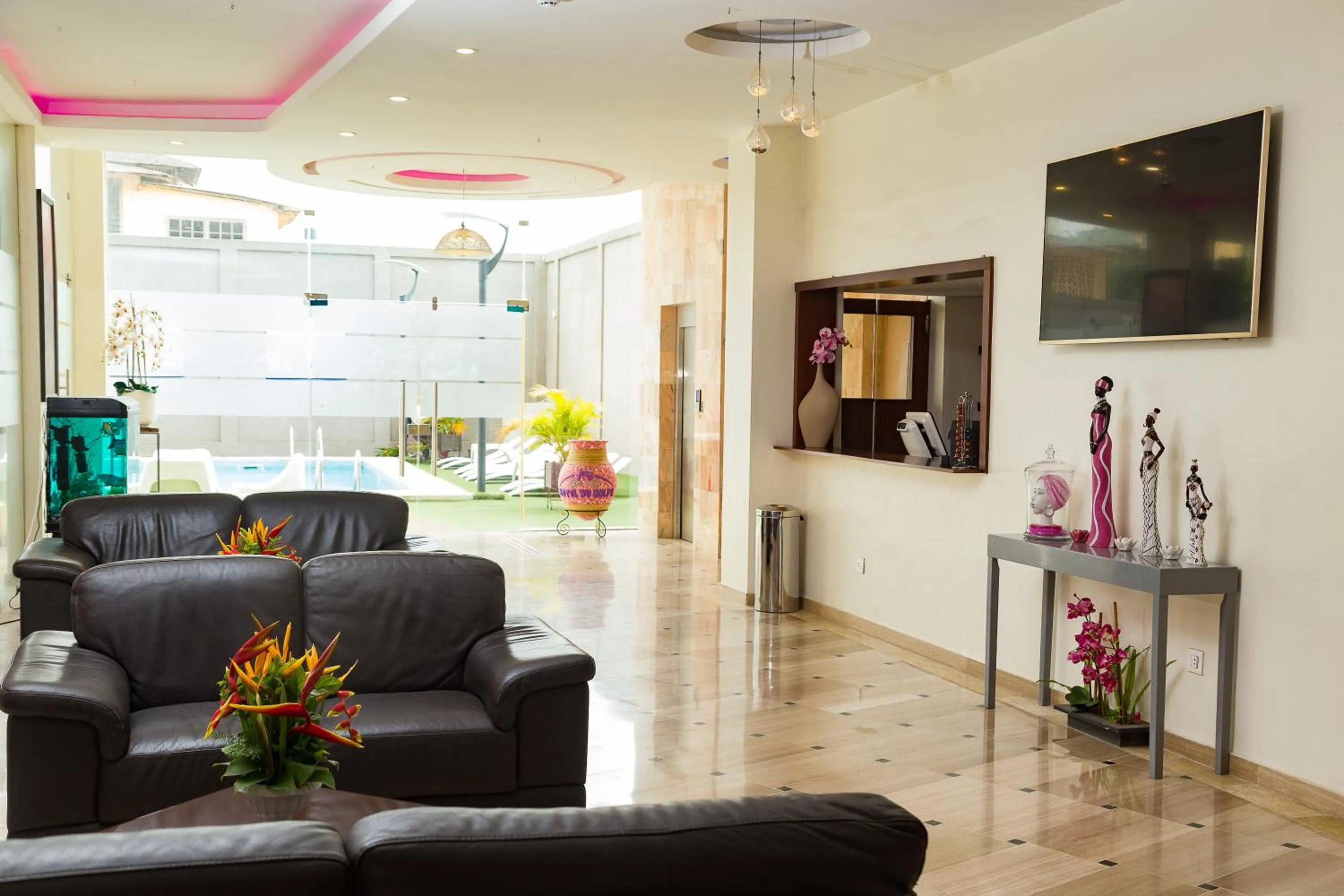 Lobby or reception in Hotel du Golfe