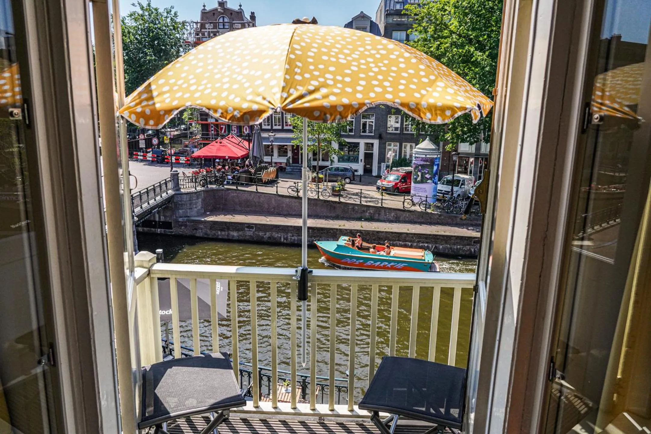 View (from property/room) in The Balcony at Prinsen Canal apartment Amsterdam