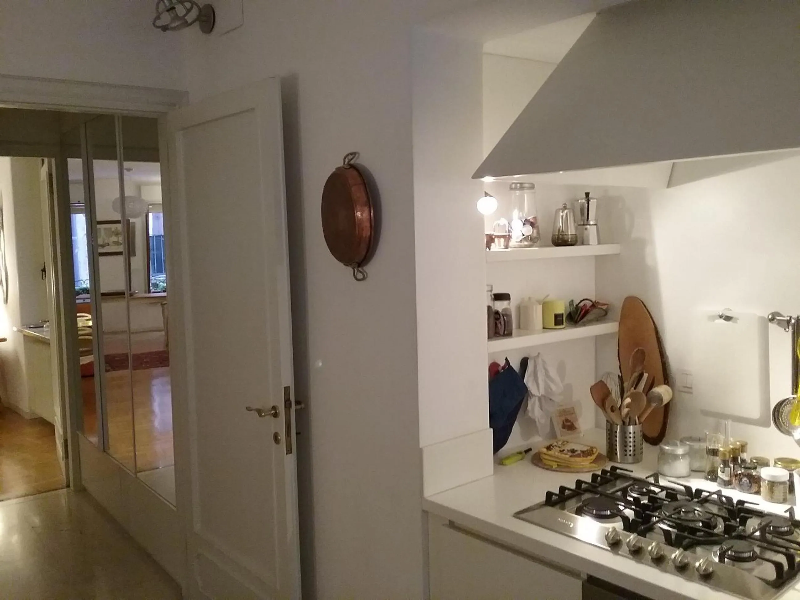Kitchen or kitchenette in B&B Barberia
