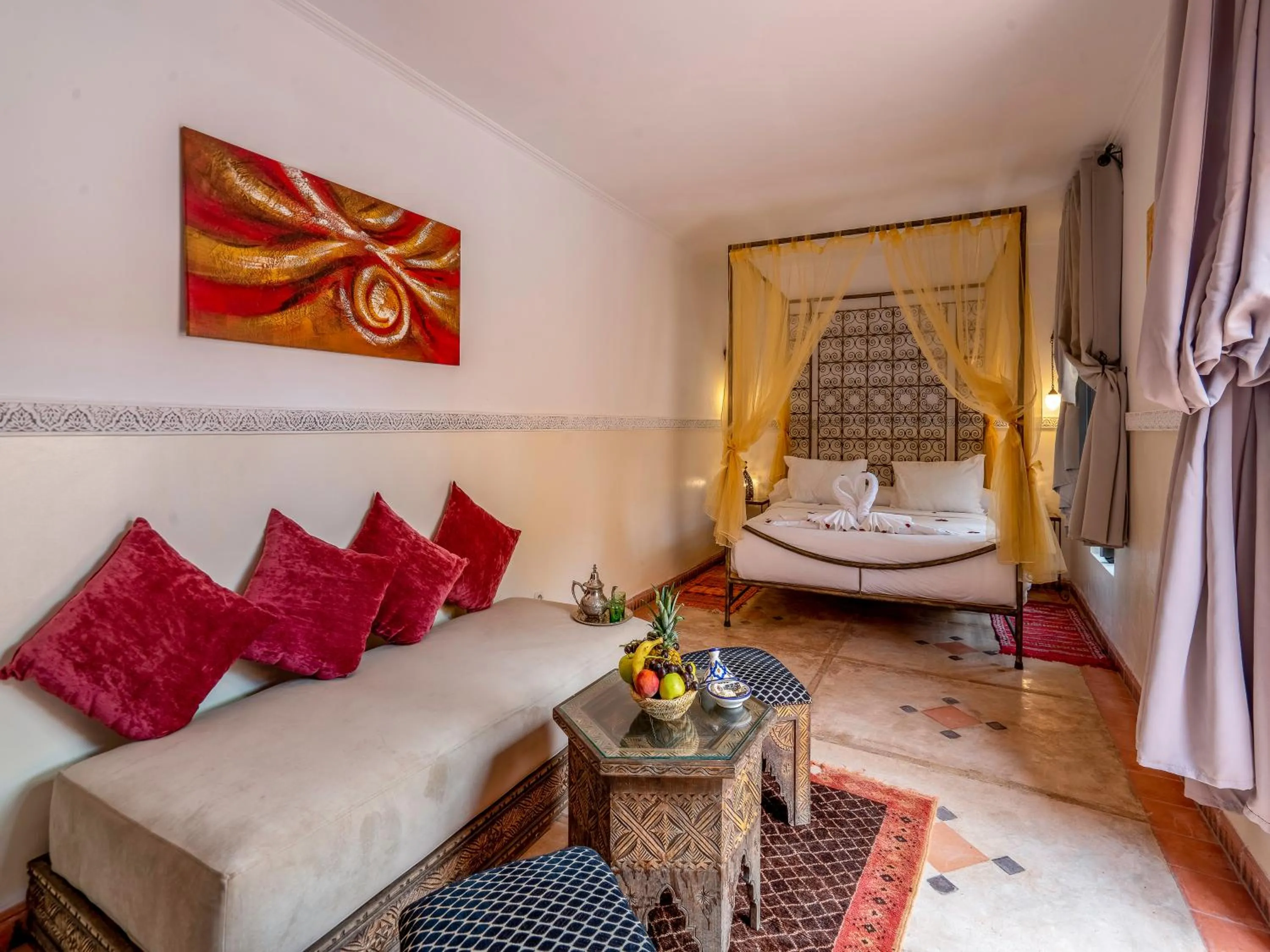 Bedroom, Bed in Palais Tinmel Marrakech