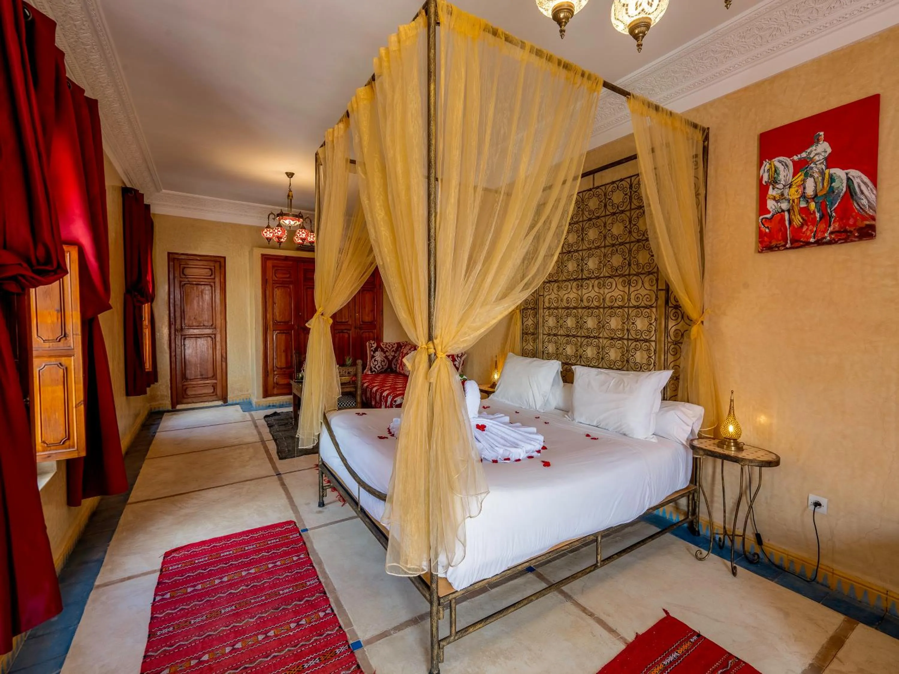 Bedroom, Bed in Palais Tinmel Marrakech