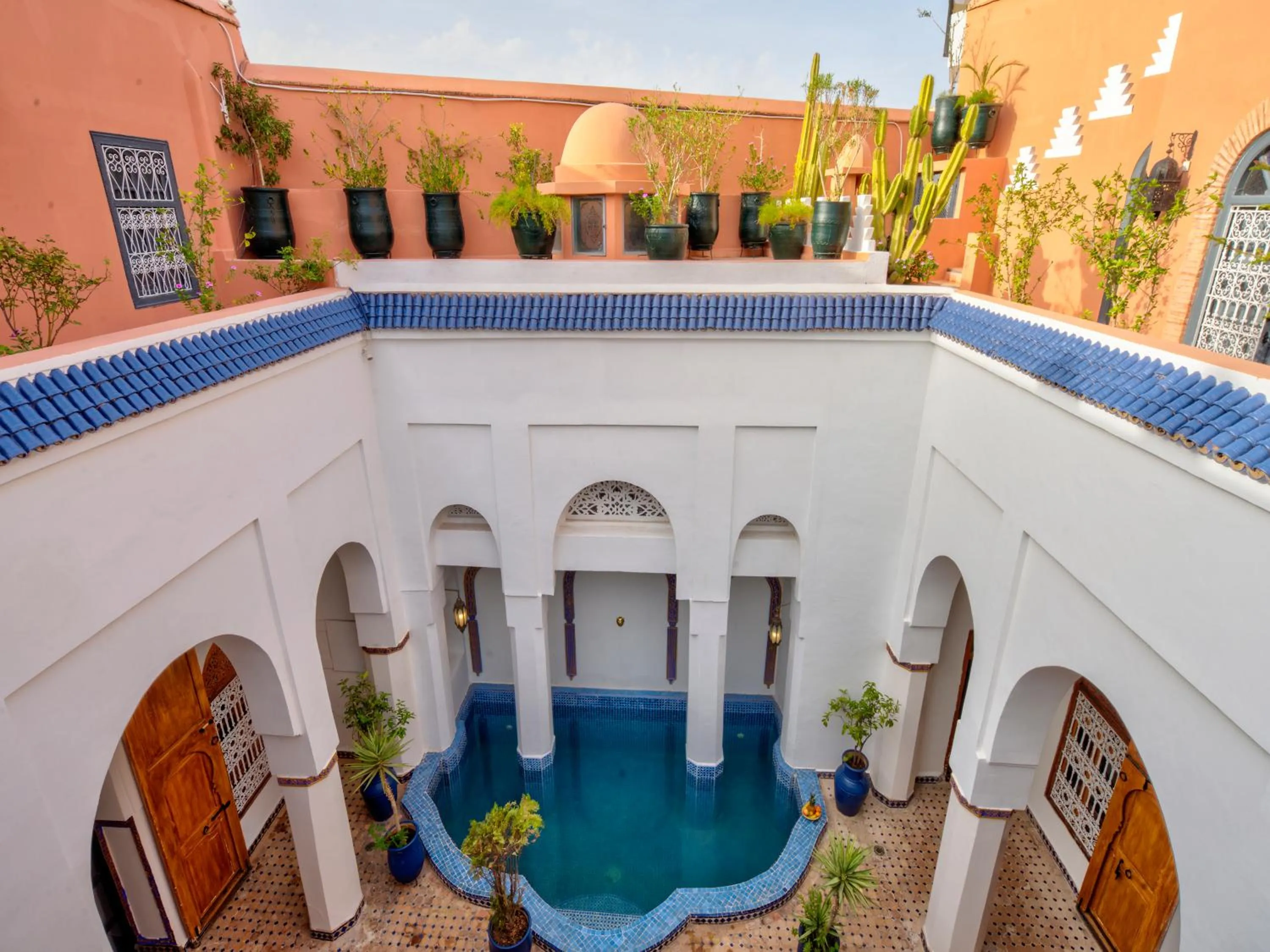 Swimming pool in Palais Tinmel Marrakech