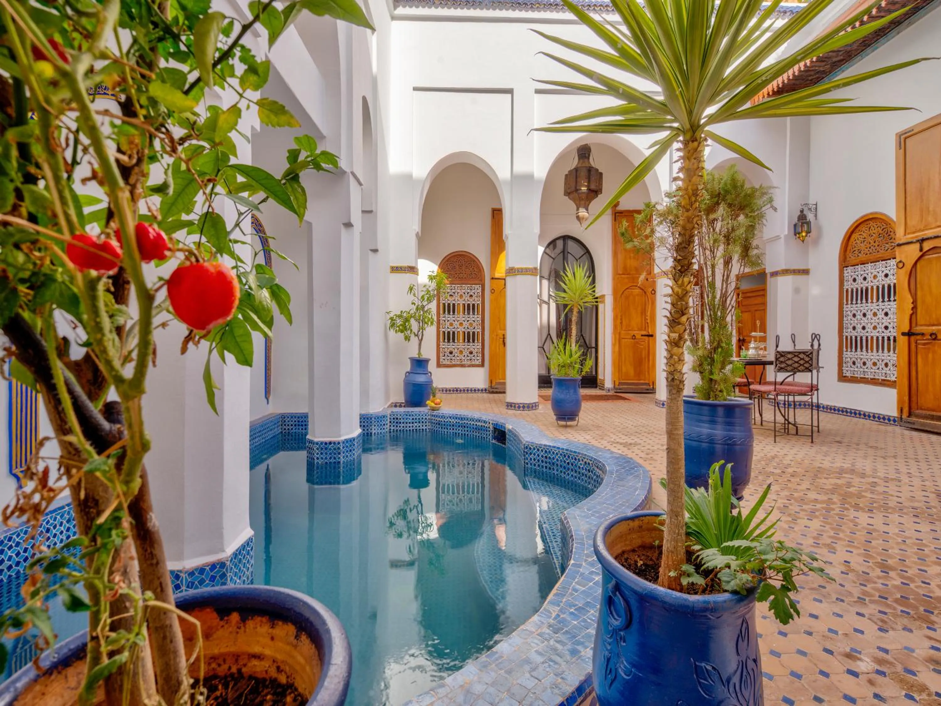 Swimming pool in Palais Tinmel Marrakech