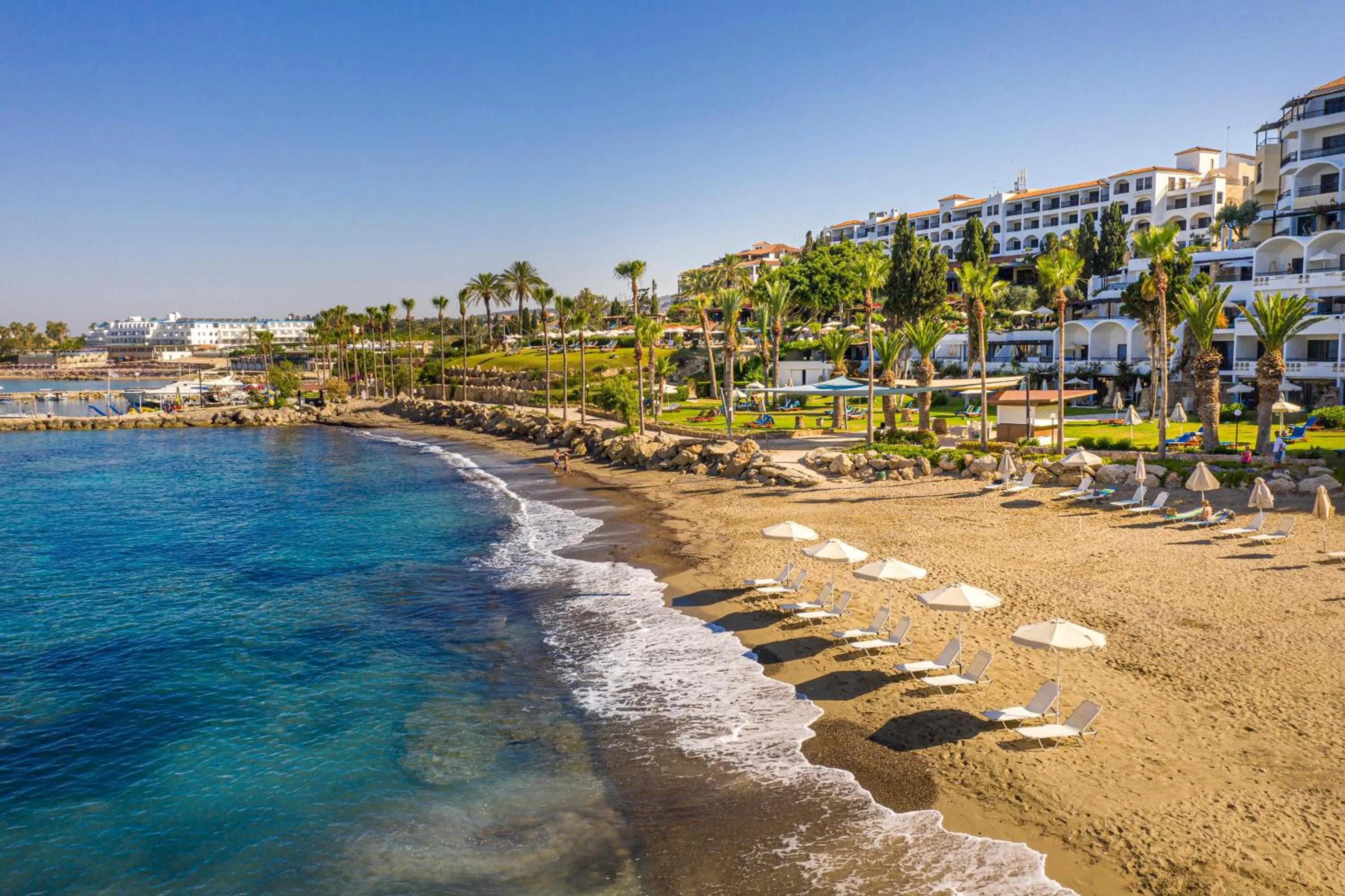 Beach in Coral Beach Hotel & Resort Cyprus