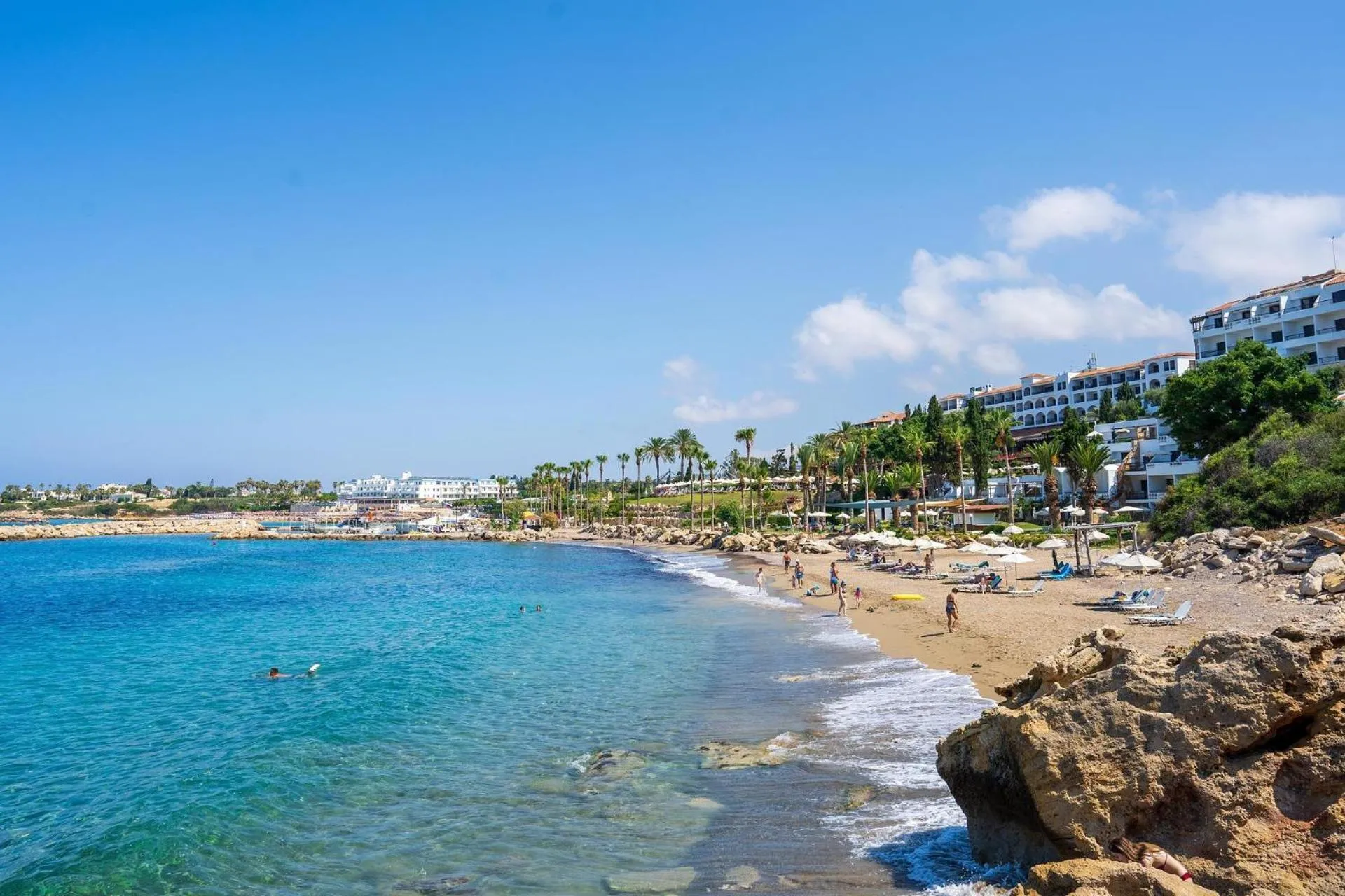 Beach in Coral Beach Hotel & Resort Cyprus