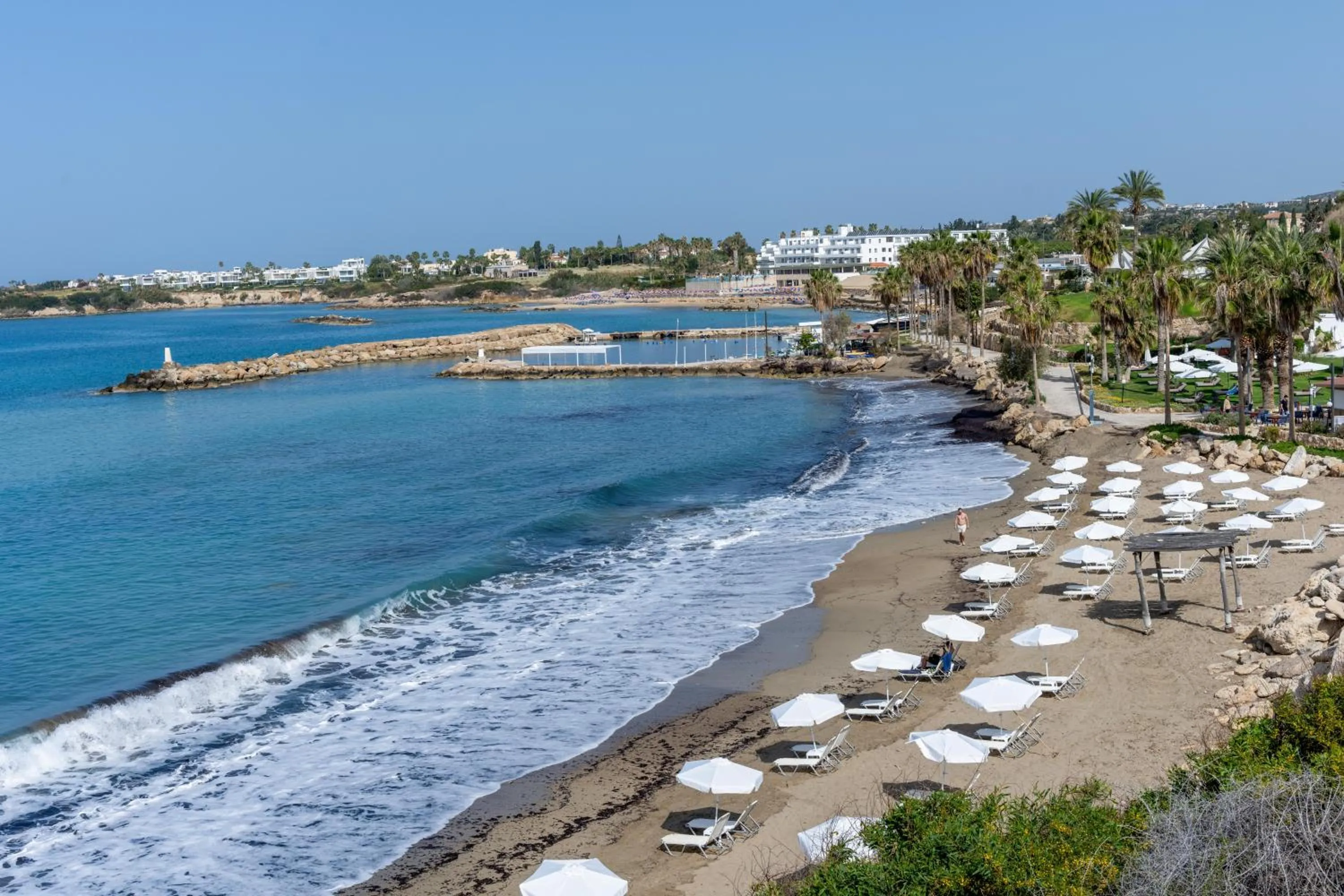 Beach in Coral Beach Hotel & Resort Cyprus