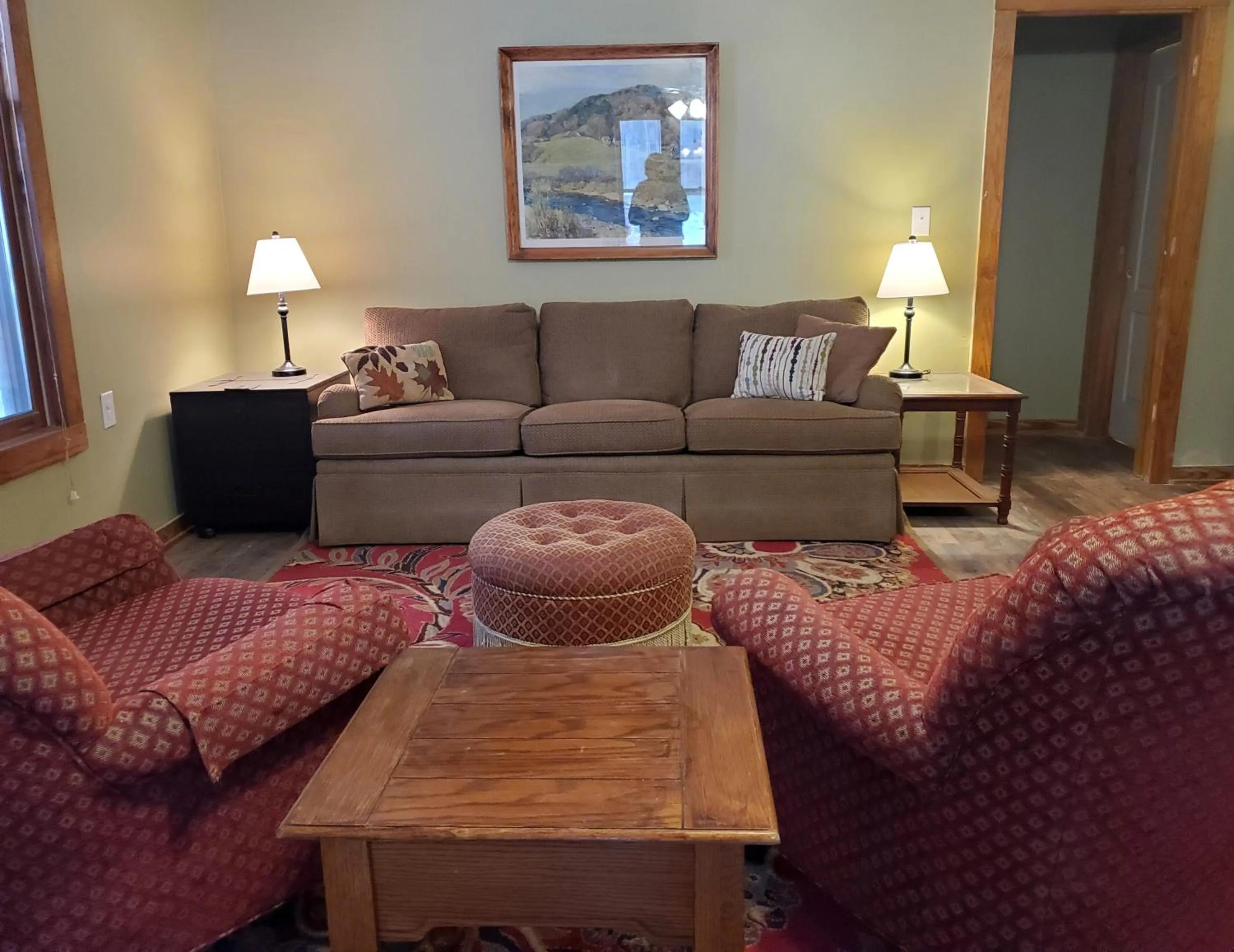 Living room in The Cabins at Healing Springs