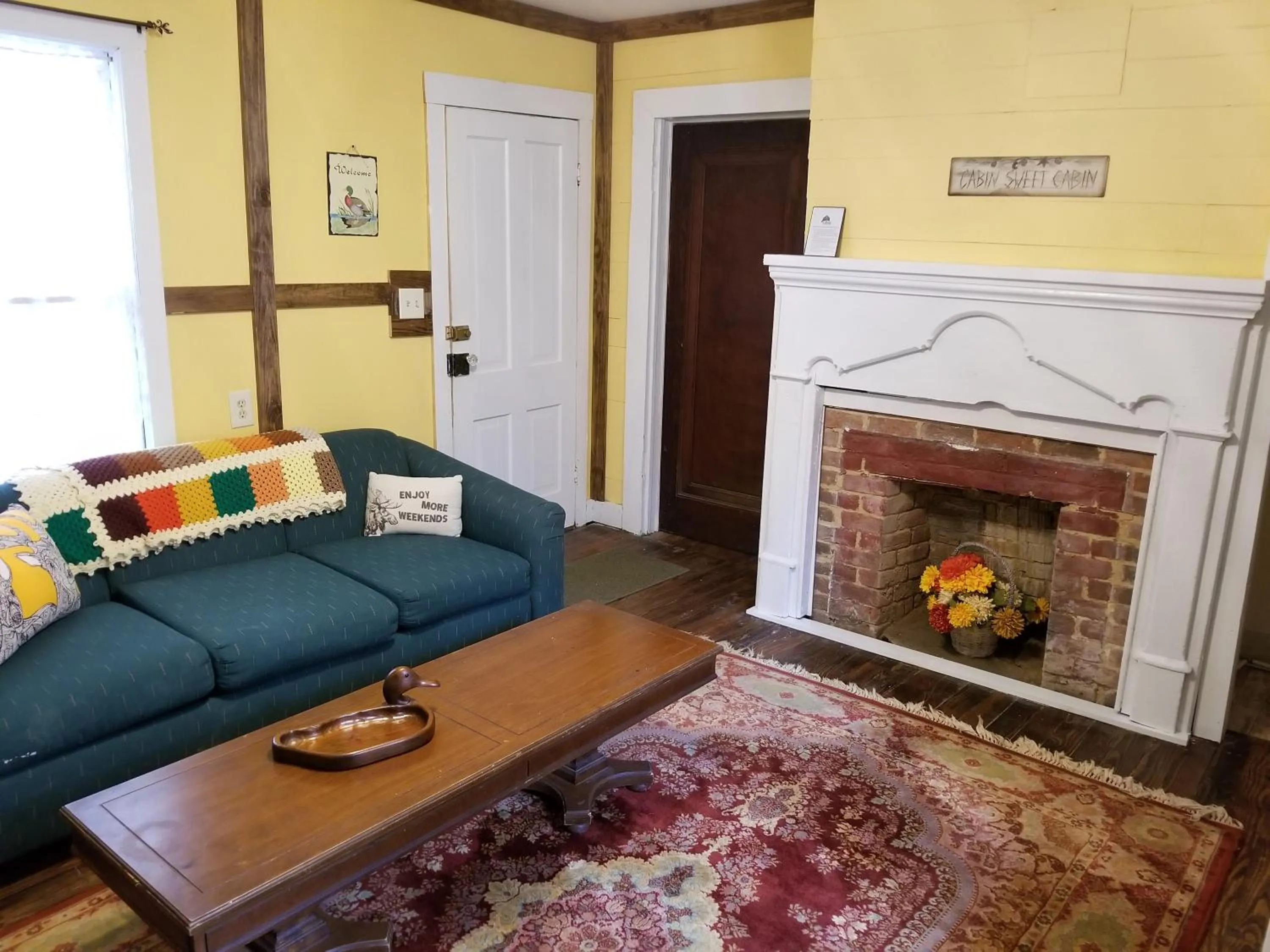 Living room in The Cabins at Healing Springs