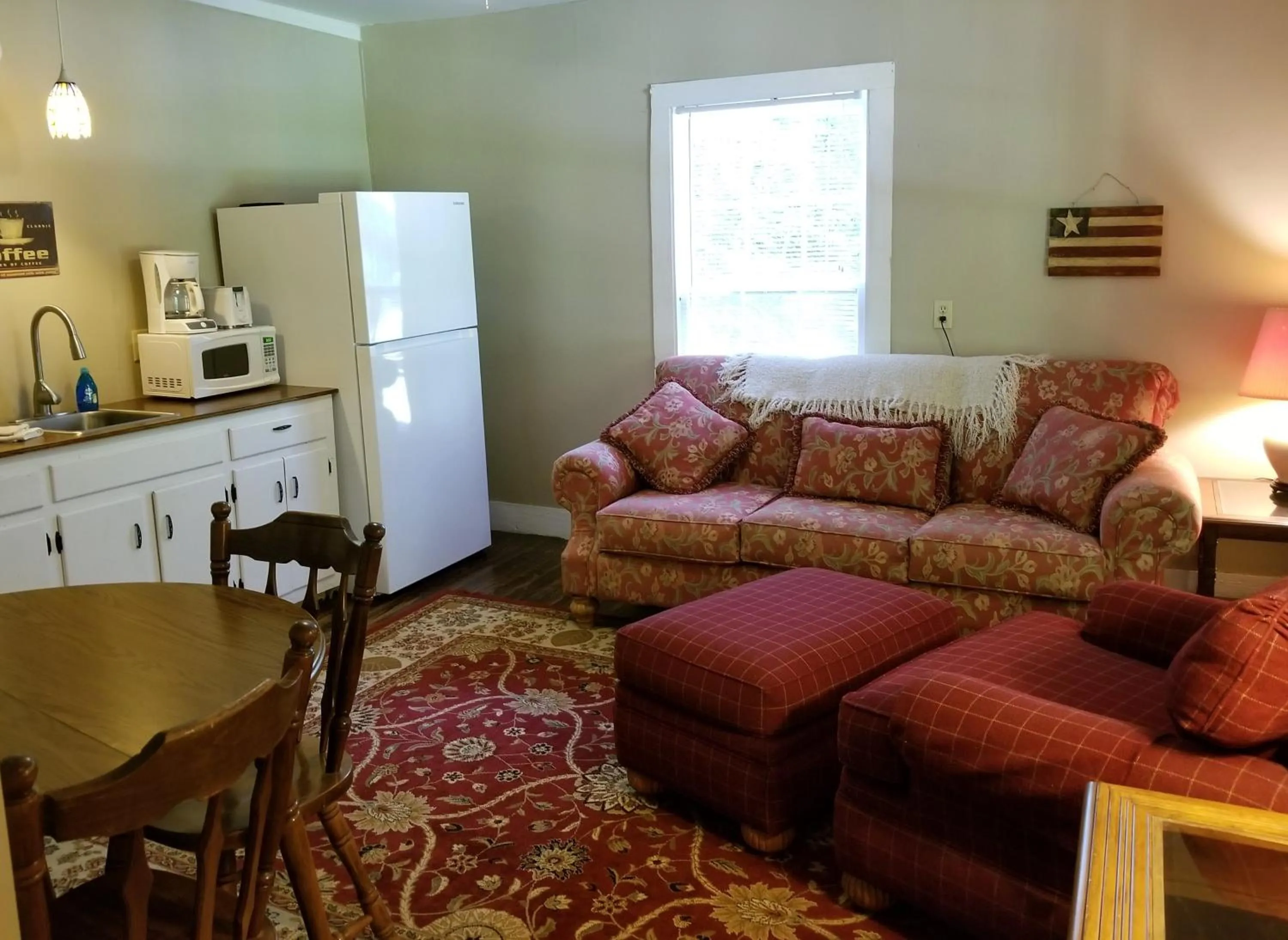 Living room in The Cabins at Healing Springs