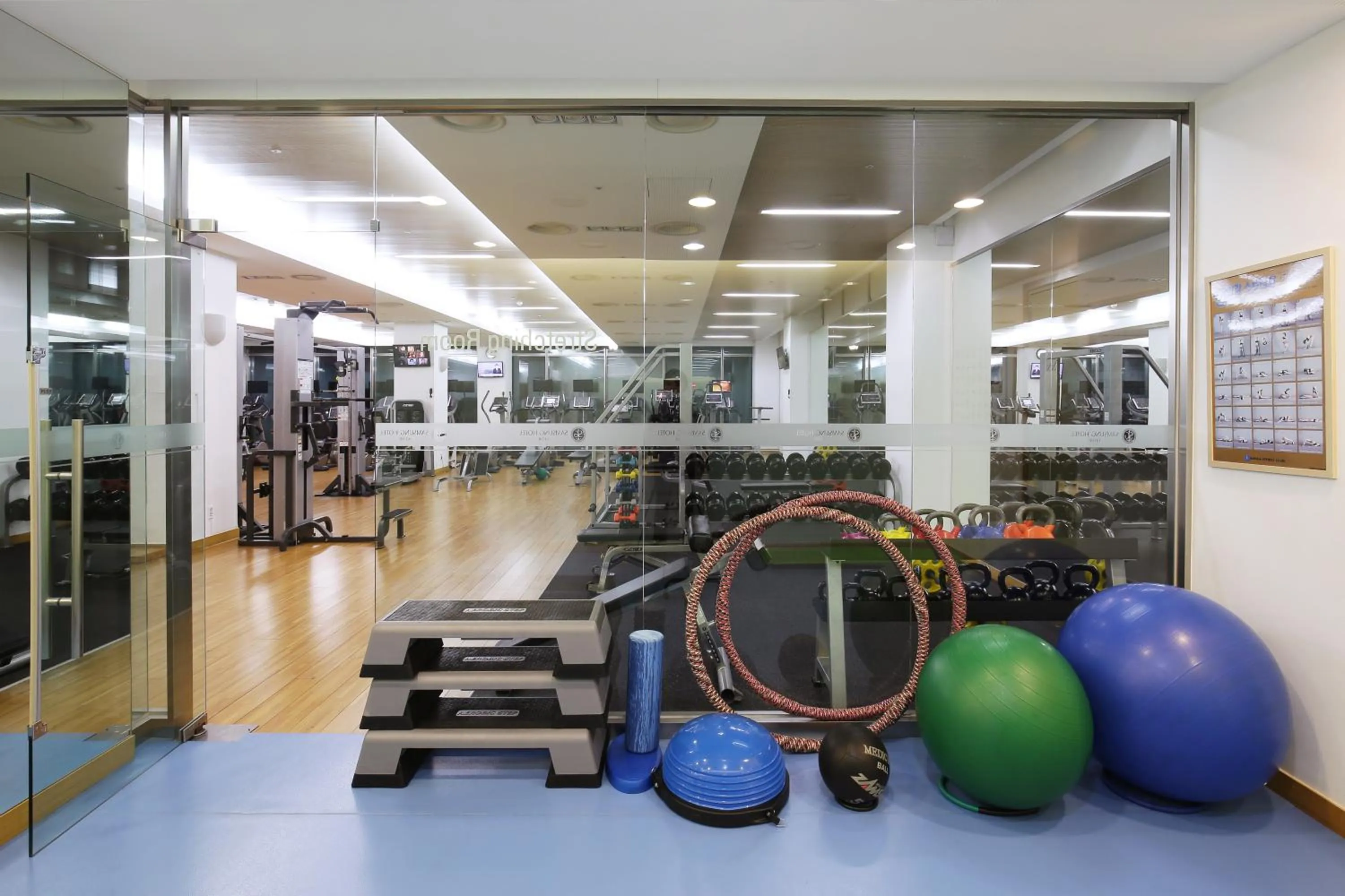 Fitness centre/facilities in Geoje Samsung Hotel