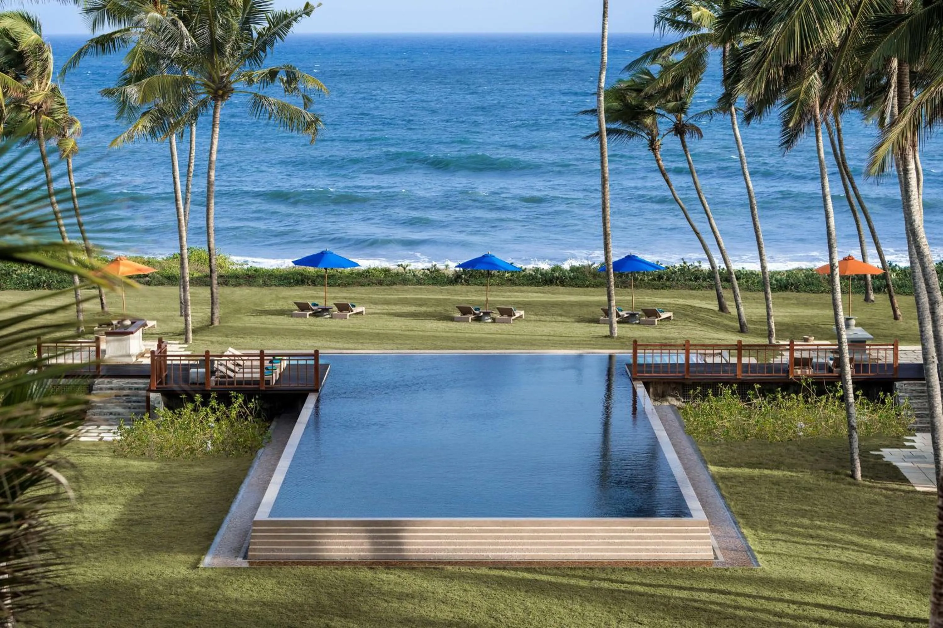 Pool view in Shangri-La Hambantota