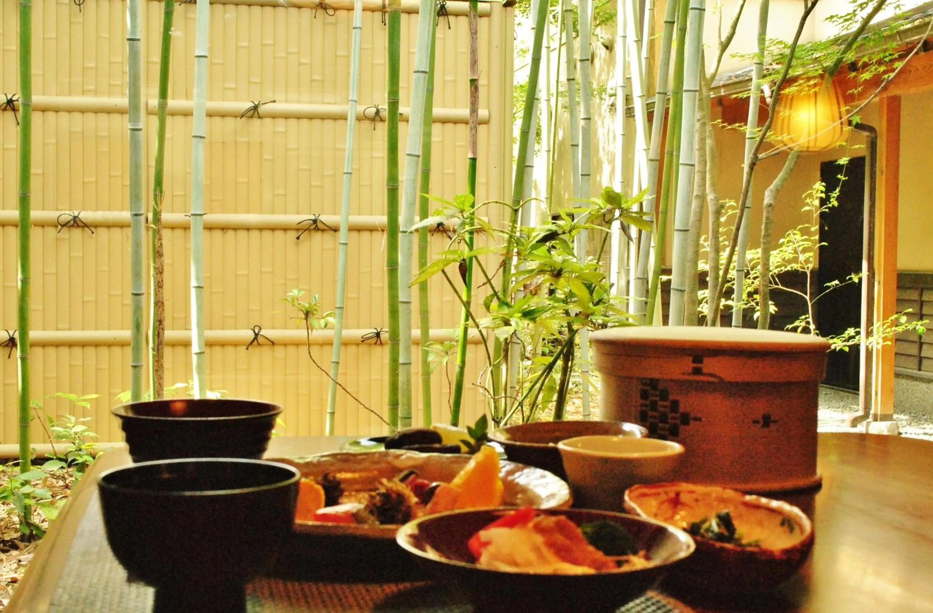 Asian breakfast in Hotel Kazahaya
