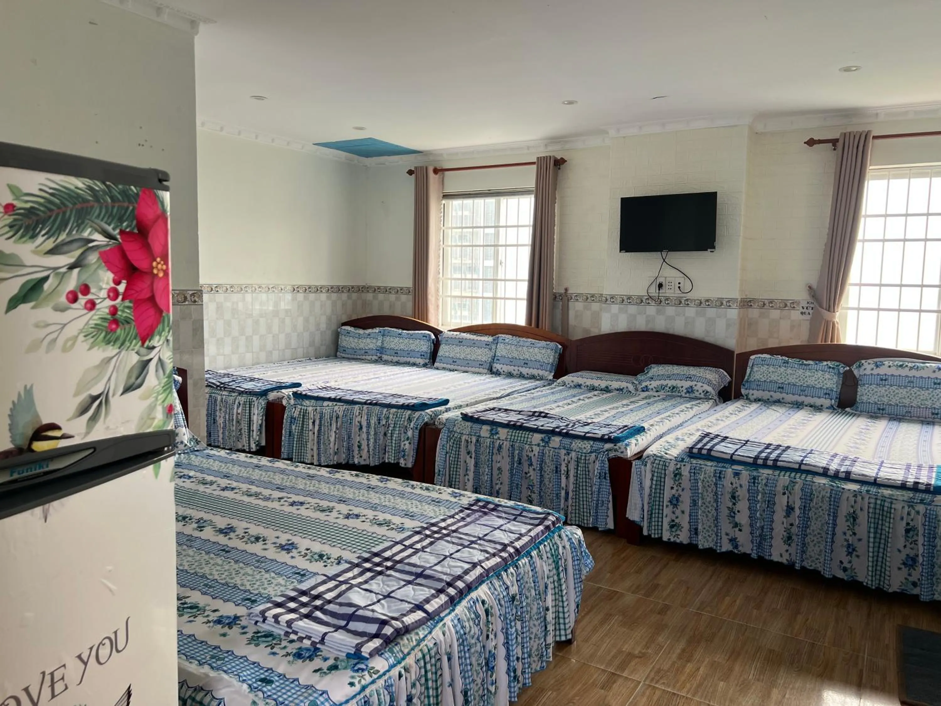 Bed in Hoang Linh Hotel