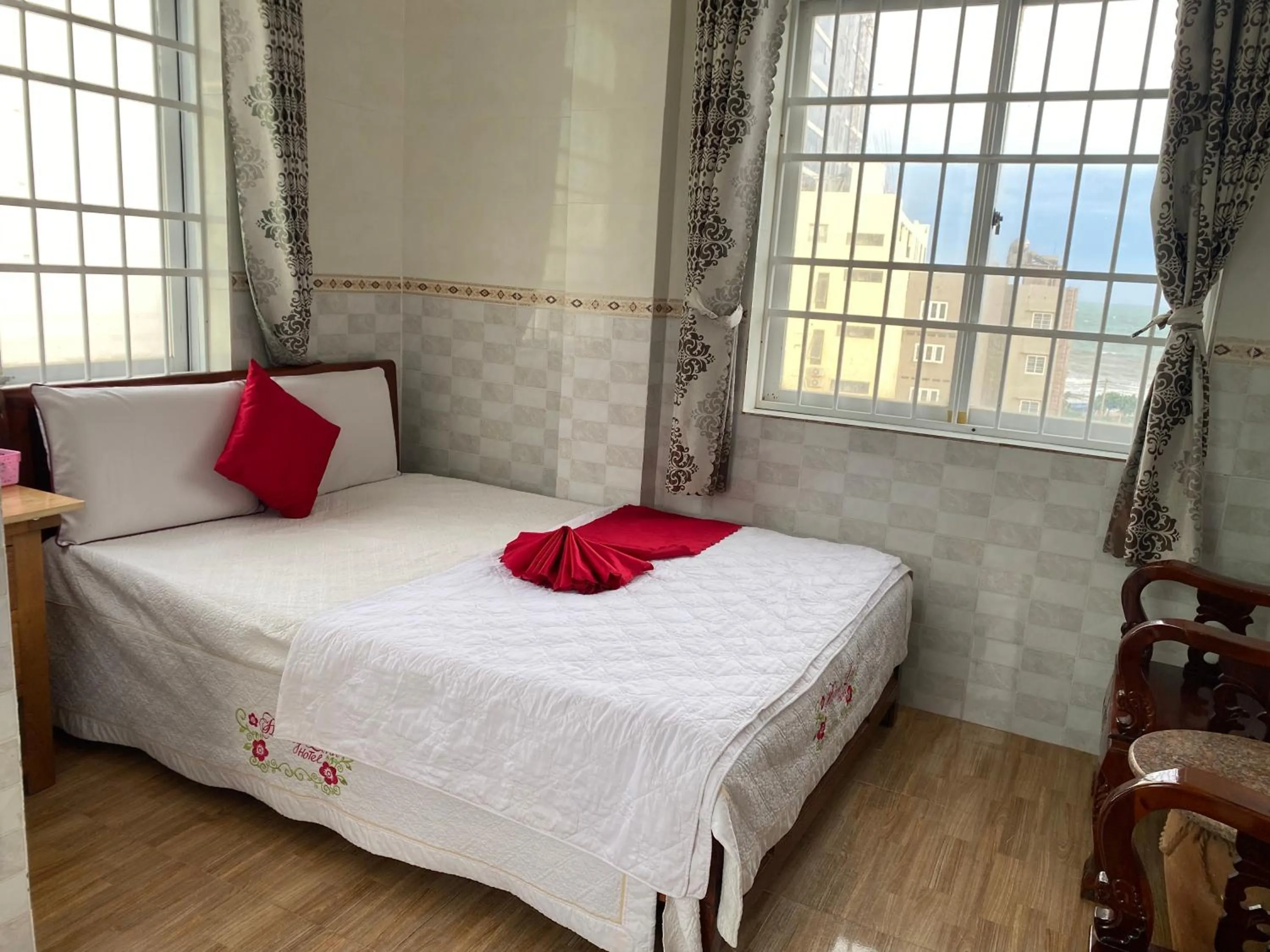 Bed in Hoang Linh Hotel