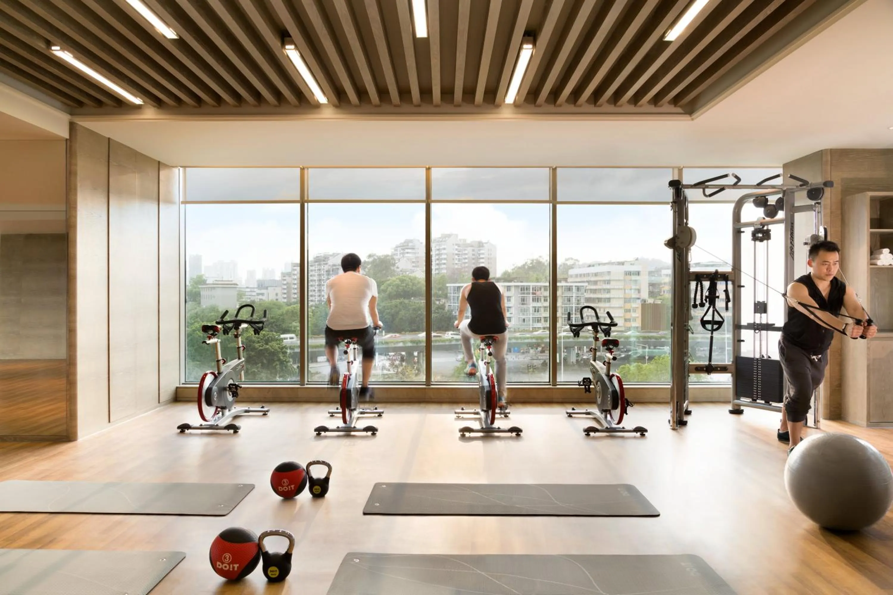 Fitness centre/facilities in Kempinski Hotel Fuzhou