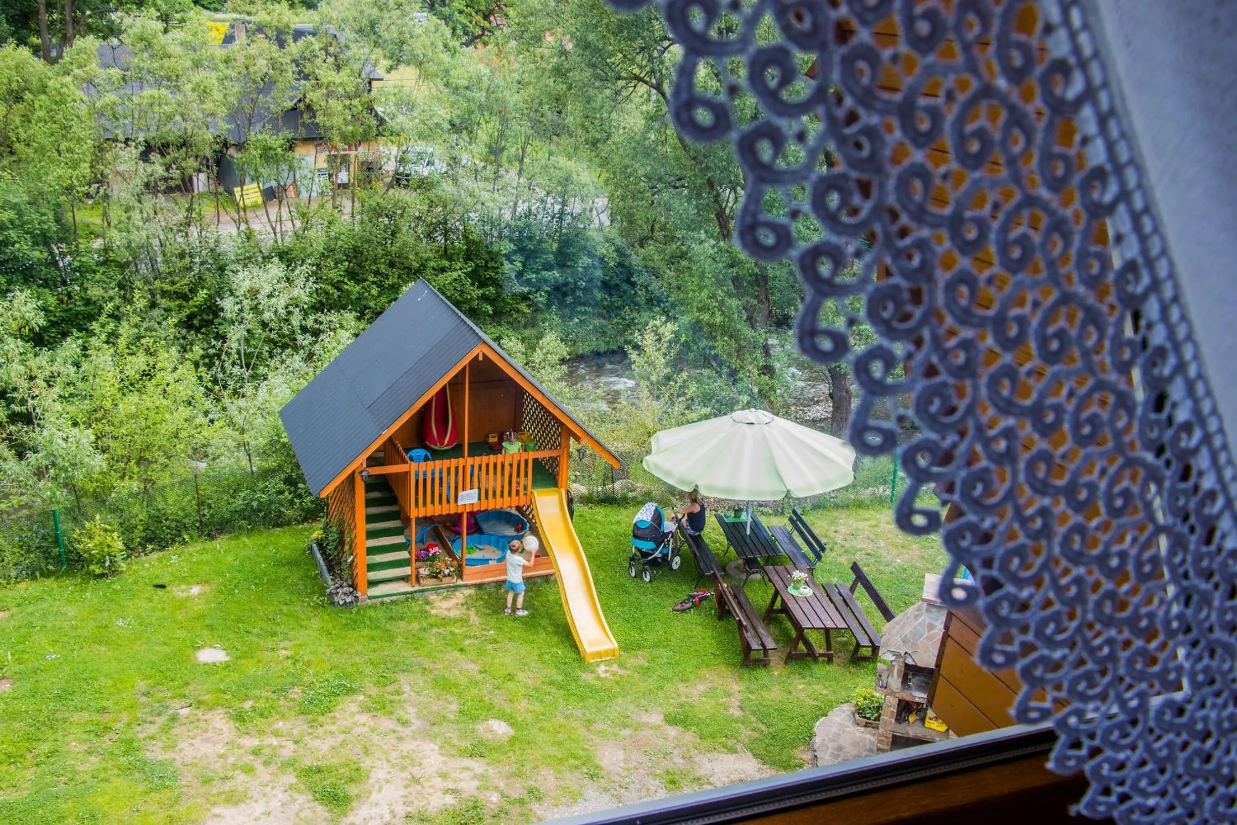 Garden view in Willa Trebunia