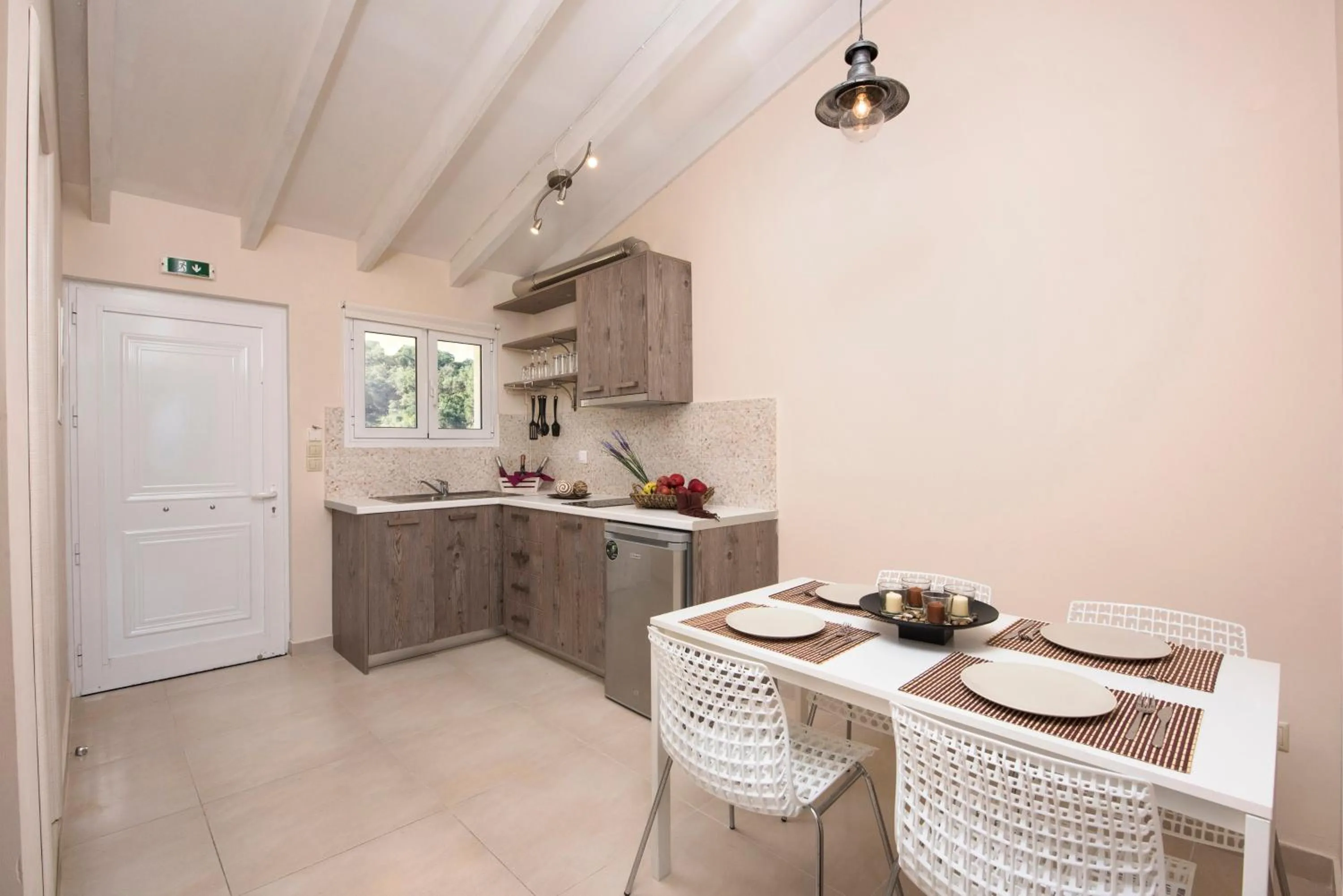 Kitchen or kitchenette in Onar Corfu Aparts & Studios