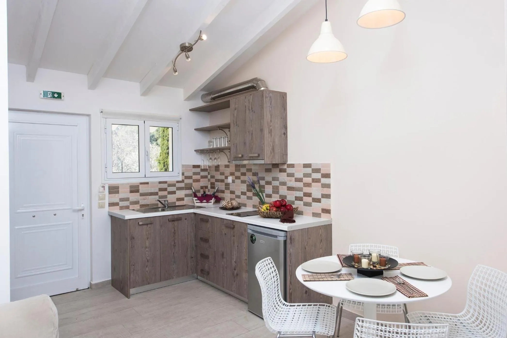 Kitchen or kitchenette in Onar Corfu Aparts & Studios
