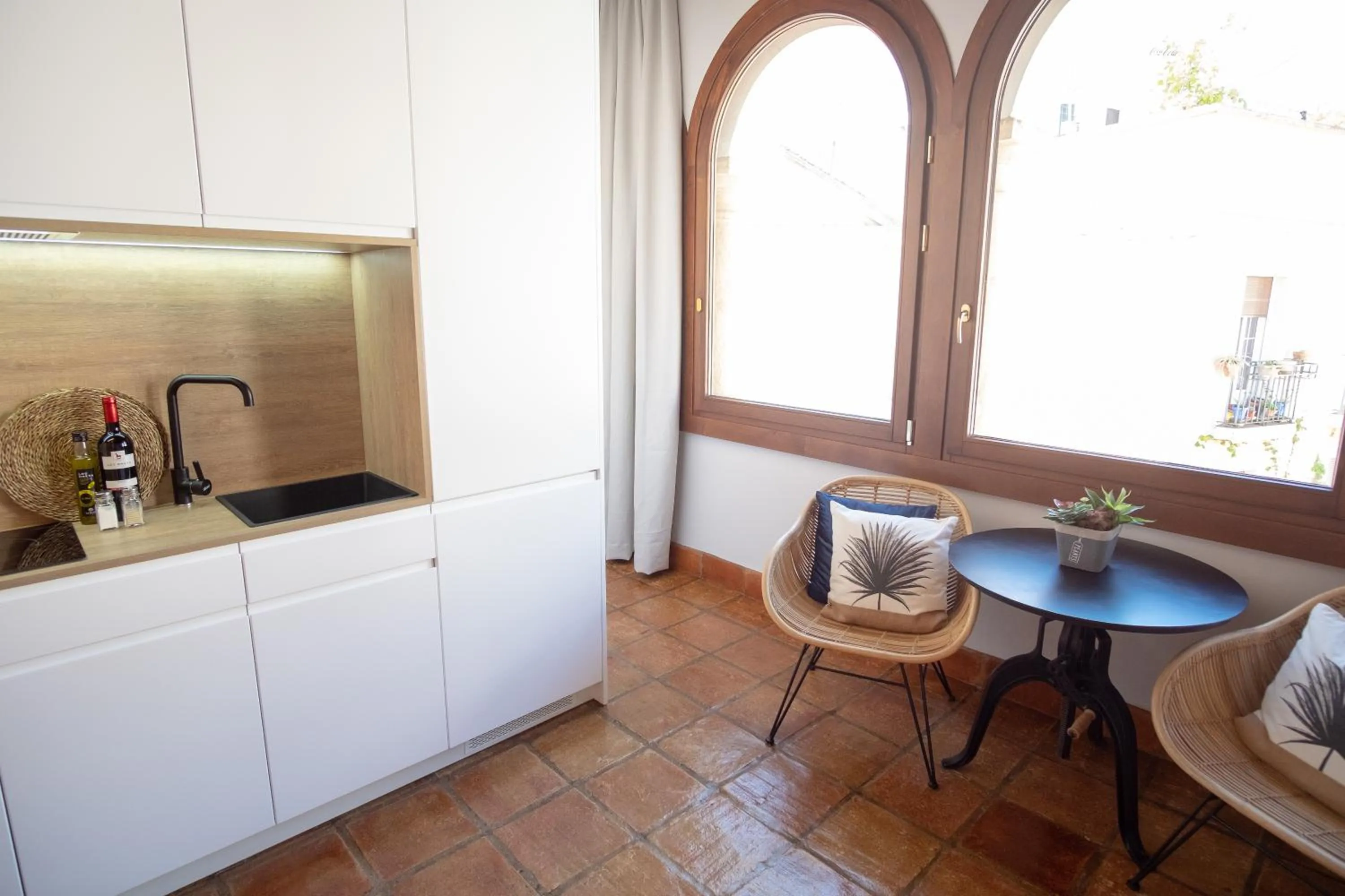 Kitchen or kitchenette in Apartamentos Casa del Aceite