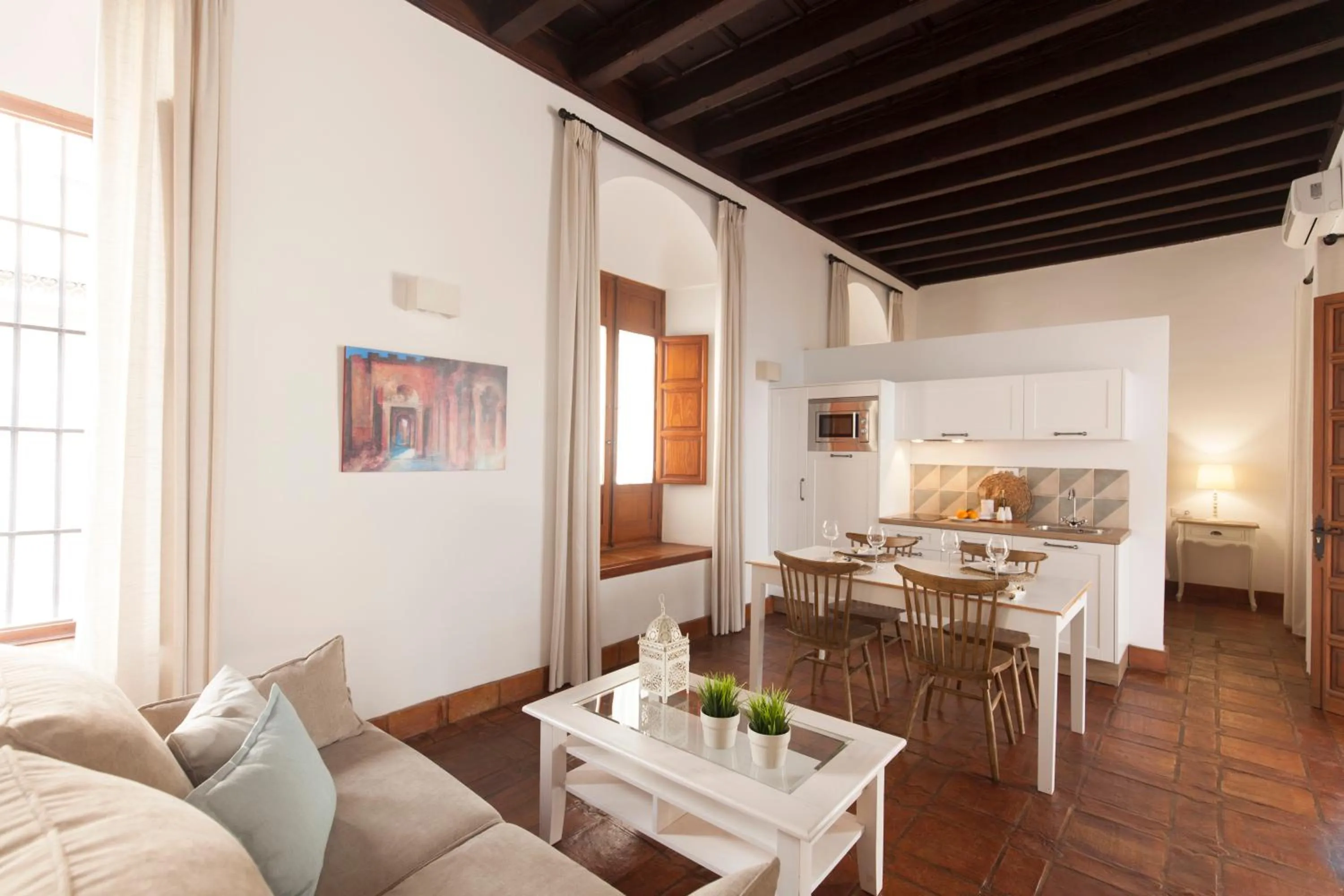 Kitchen or kitchenette in Apartamentos Casa del Aceite