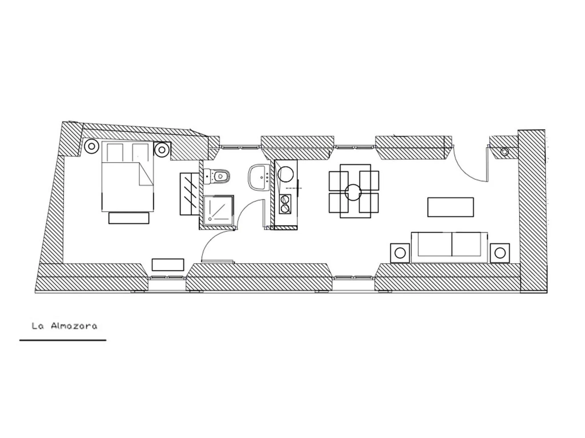 Floor plan in Apartamentos Casa del Aceite