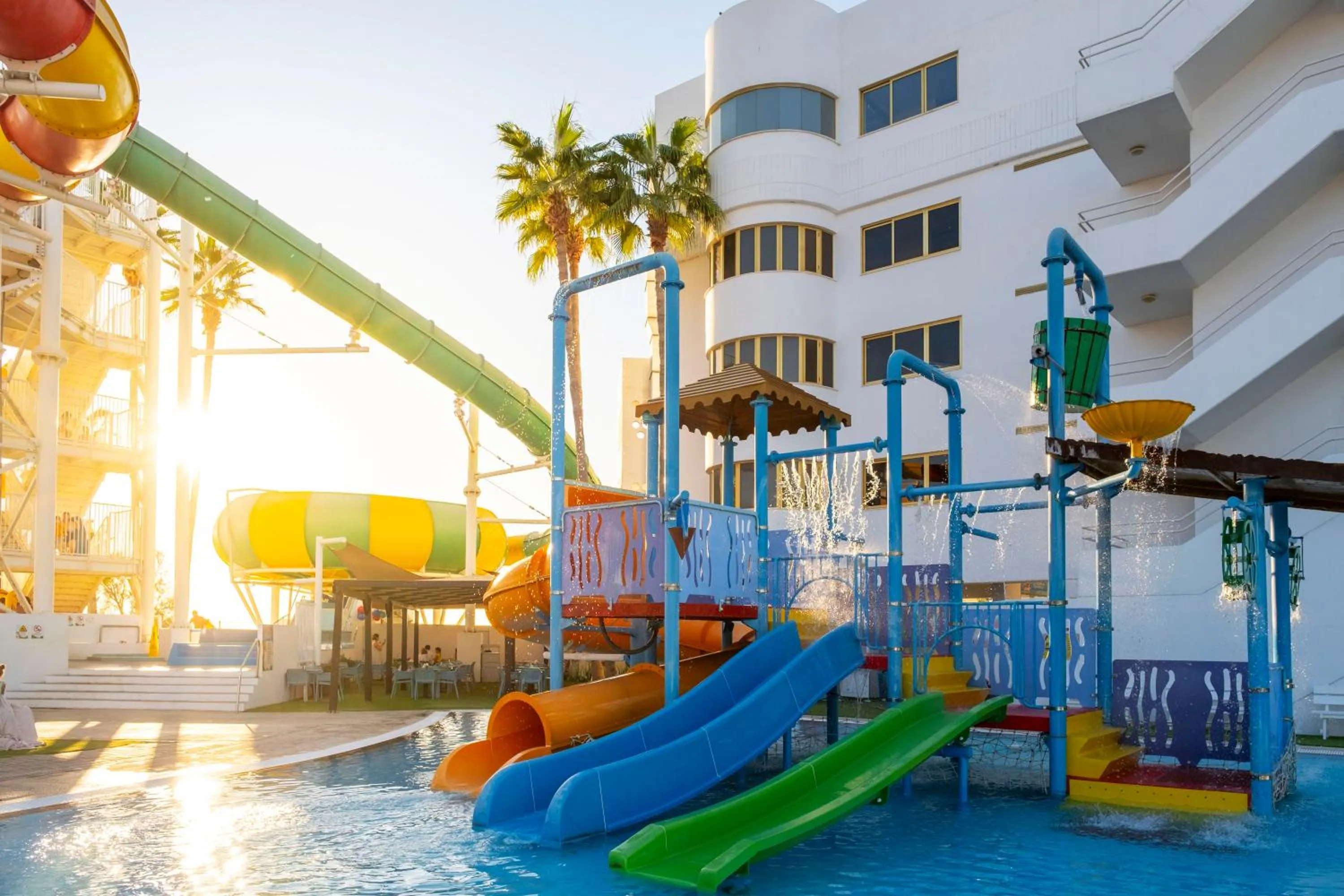 Aqua park in Leonardo Laura Beach & Splash Resort