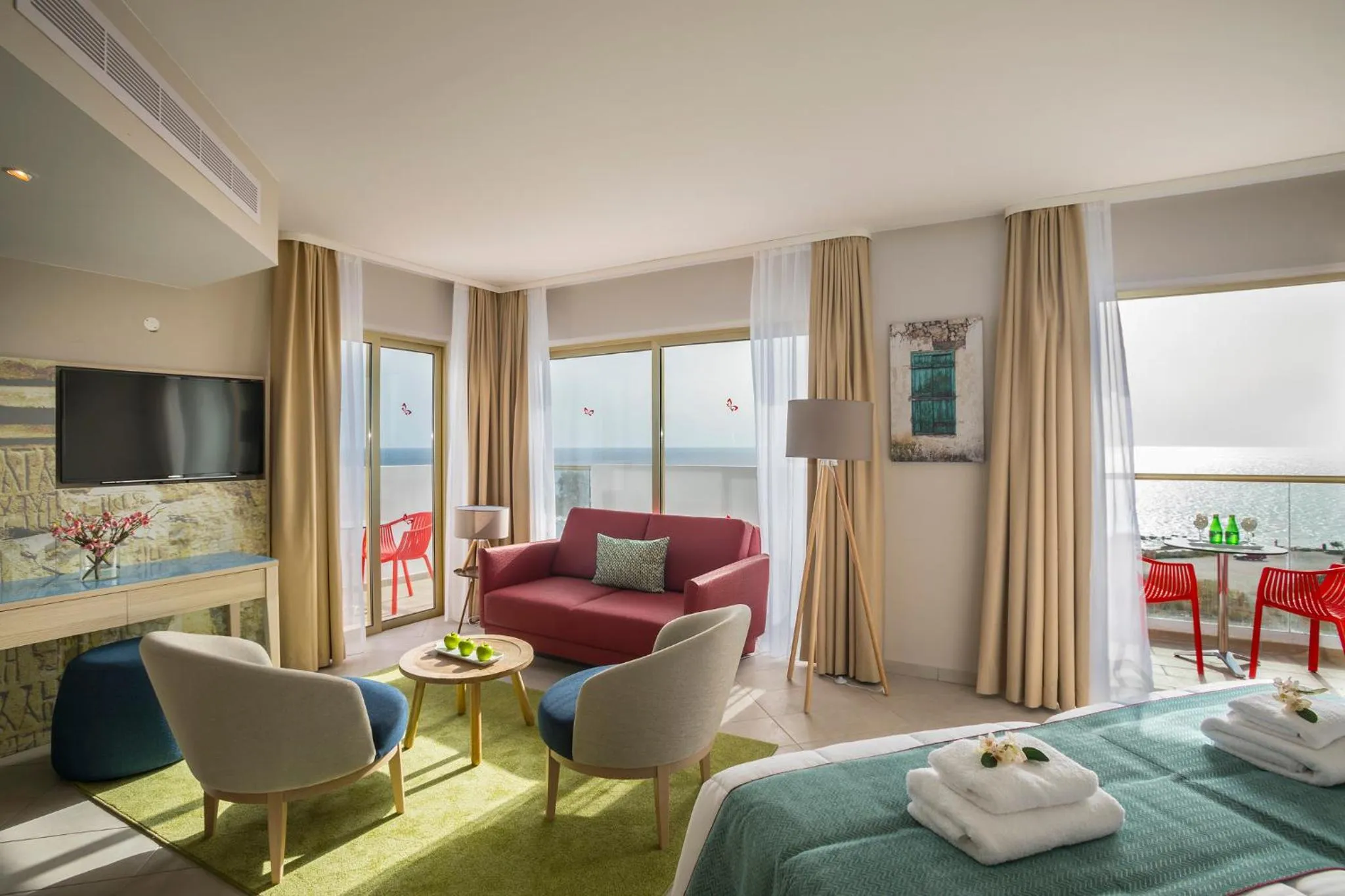 Seating area in Leonardo Laura Beach & Splash Resort