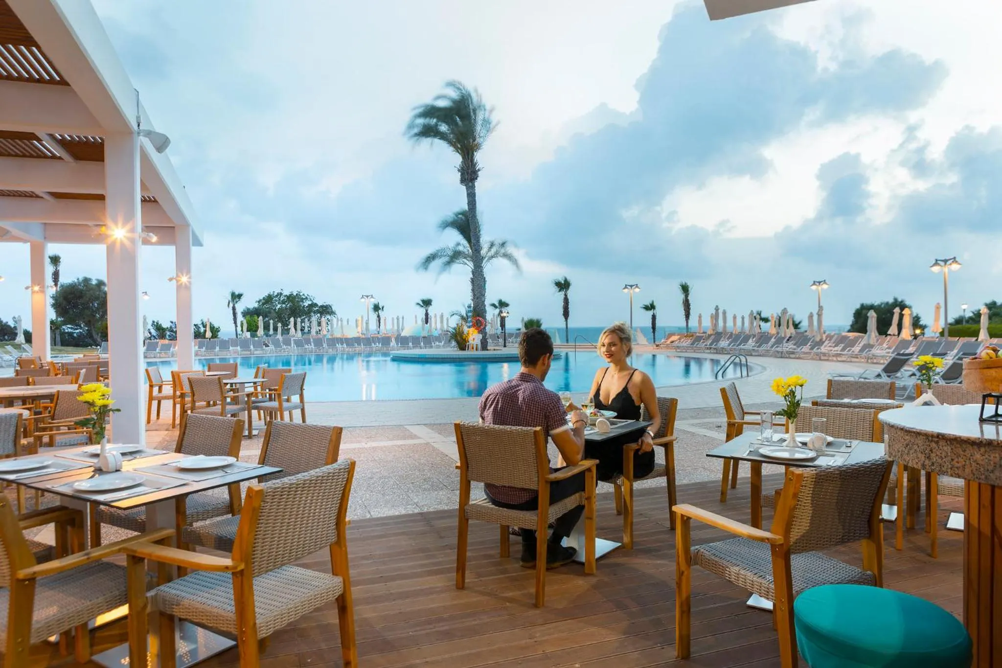 Patio in Leonardo Laura Beach & Splash Resort