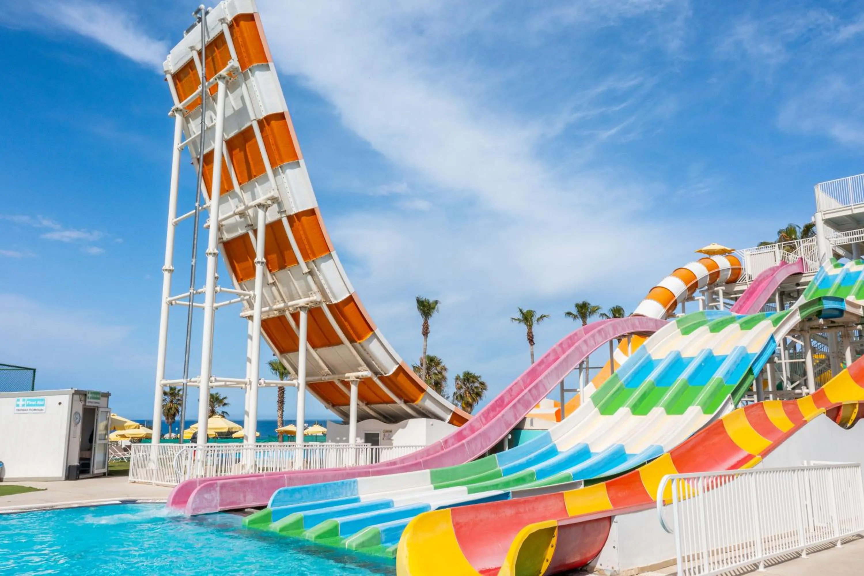 Aqua park in Leonardo Laura Beach & Splash Resort