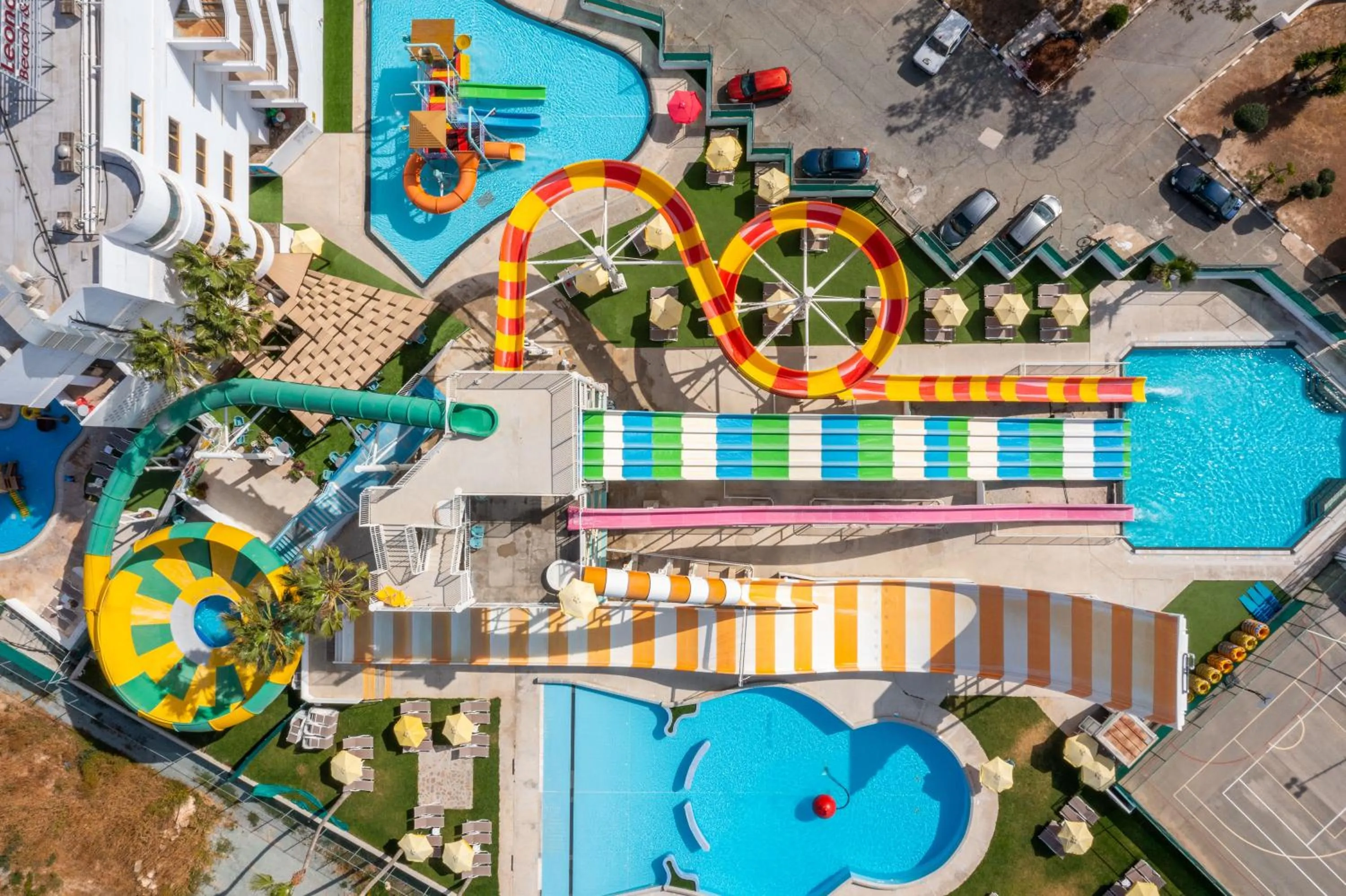 Aqua park in Leonardo Laura Beach & Splash Resort