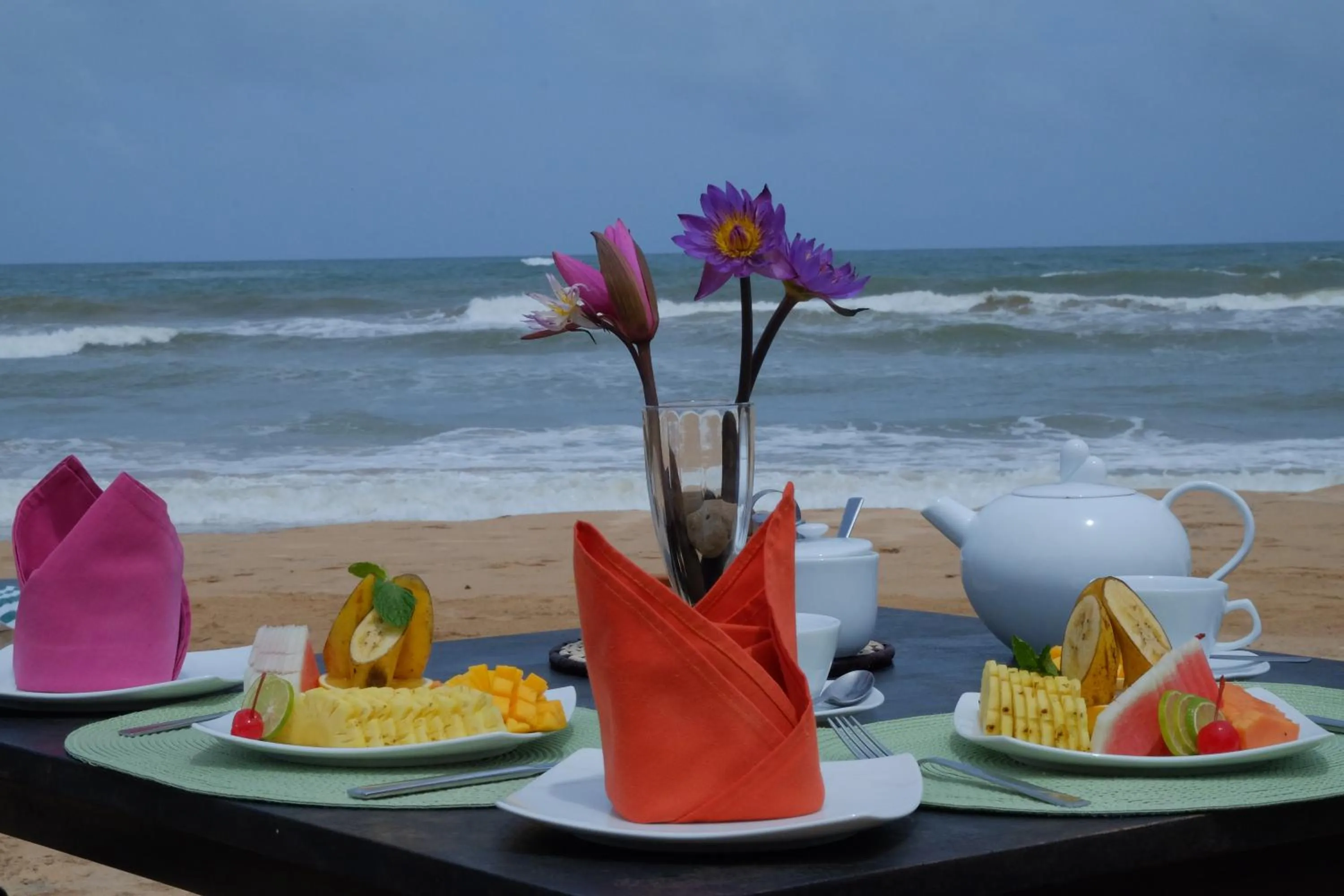 Continental breakfast in Amal Beach Hotel