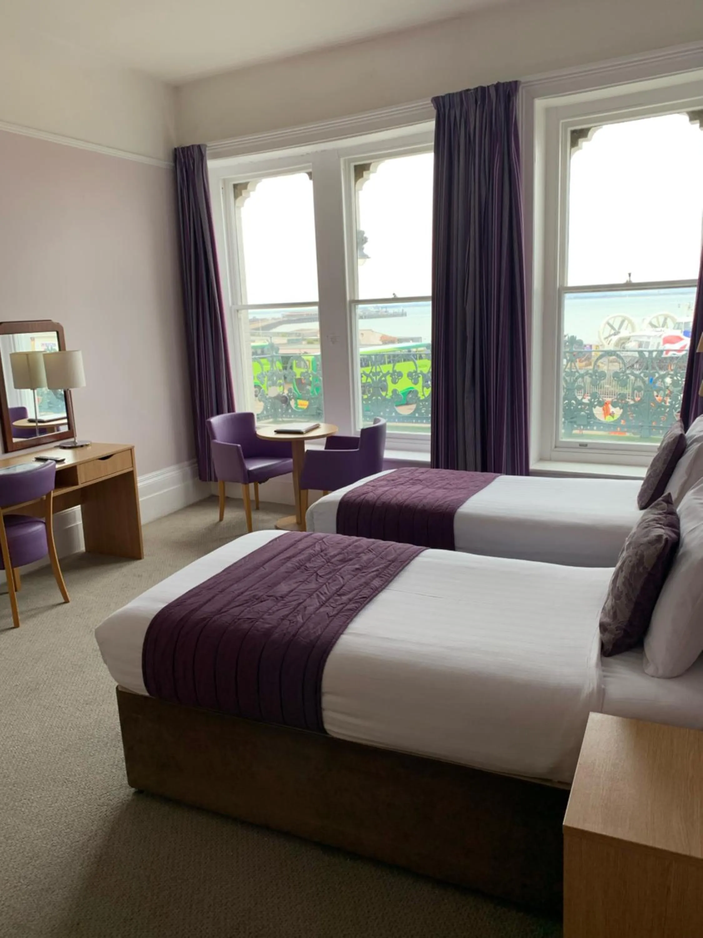 Bed in Royal Esplanade Hotel