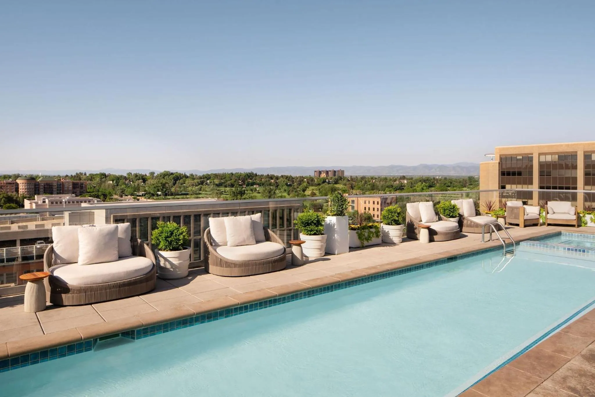 Swimming pool in Halcyon - A Hotel in Cherry Creek