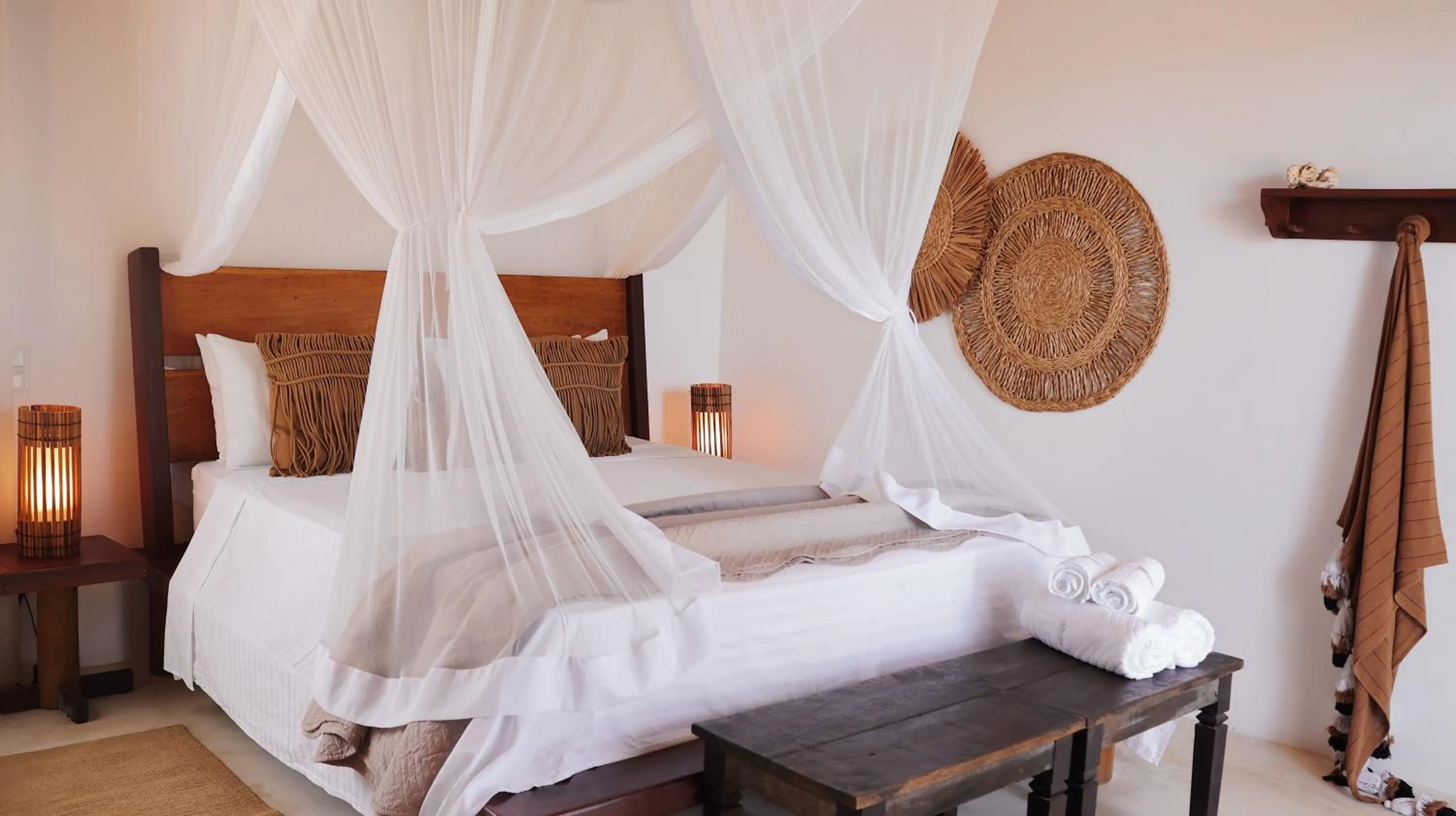 Bed in Villa Prana Trancoso - Vista mar