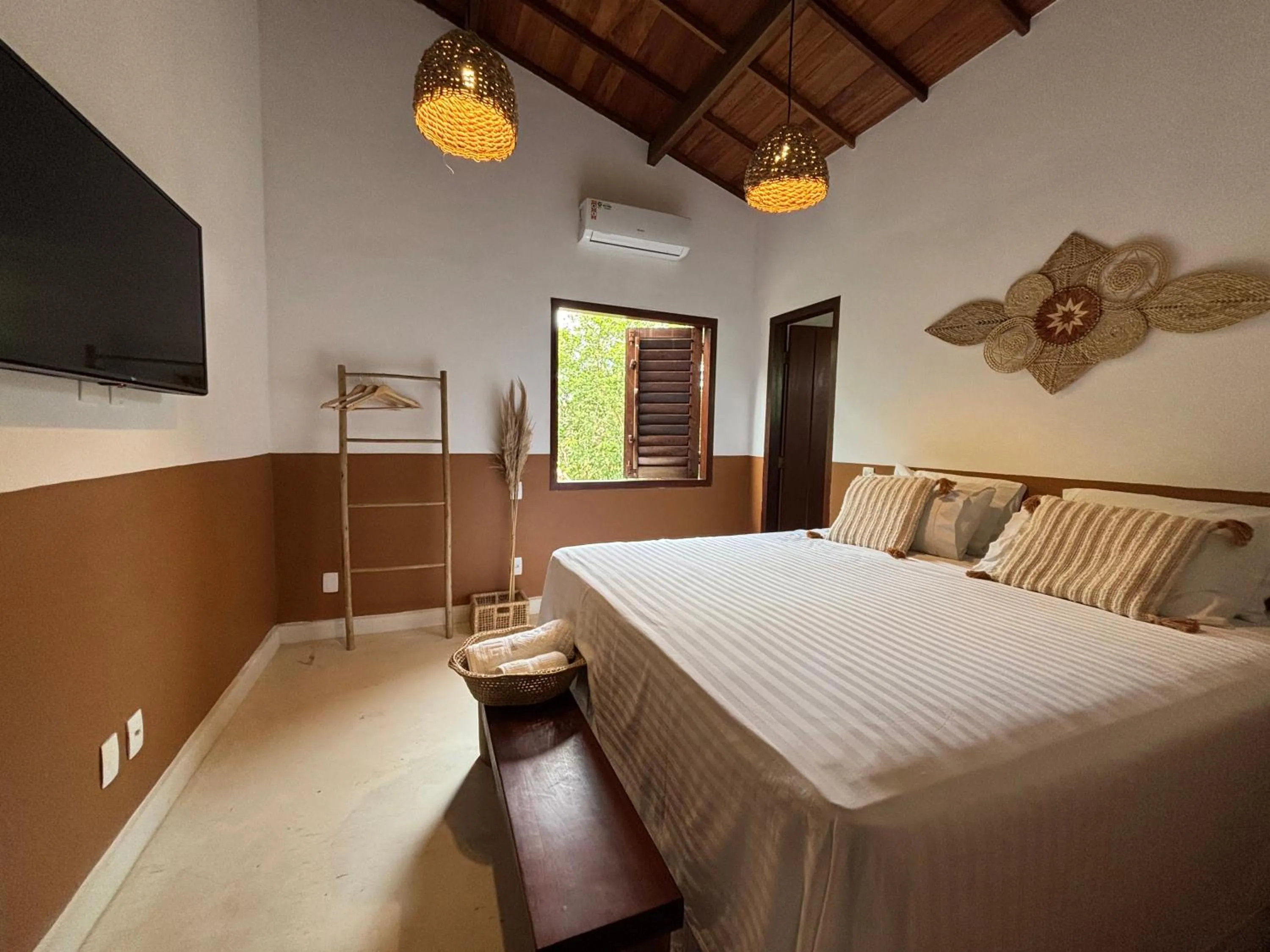 Bed in Villa Prana Trancoso - Vista mar