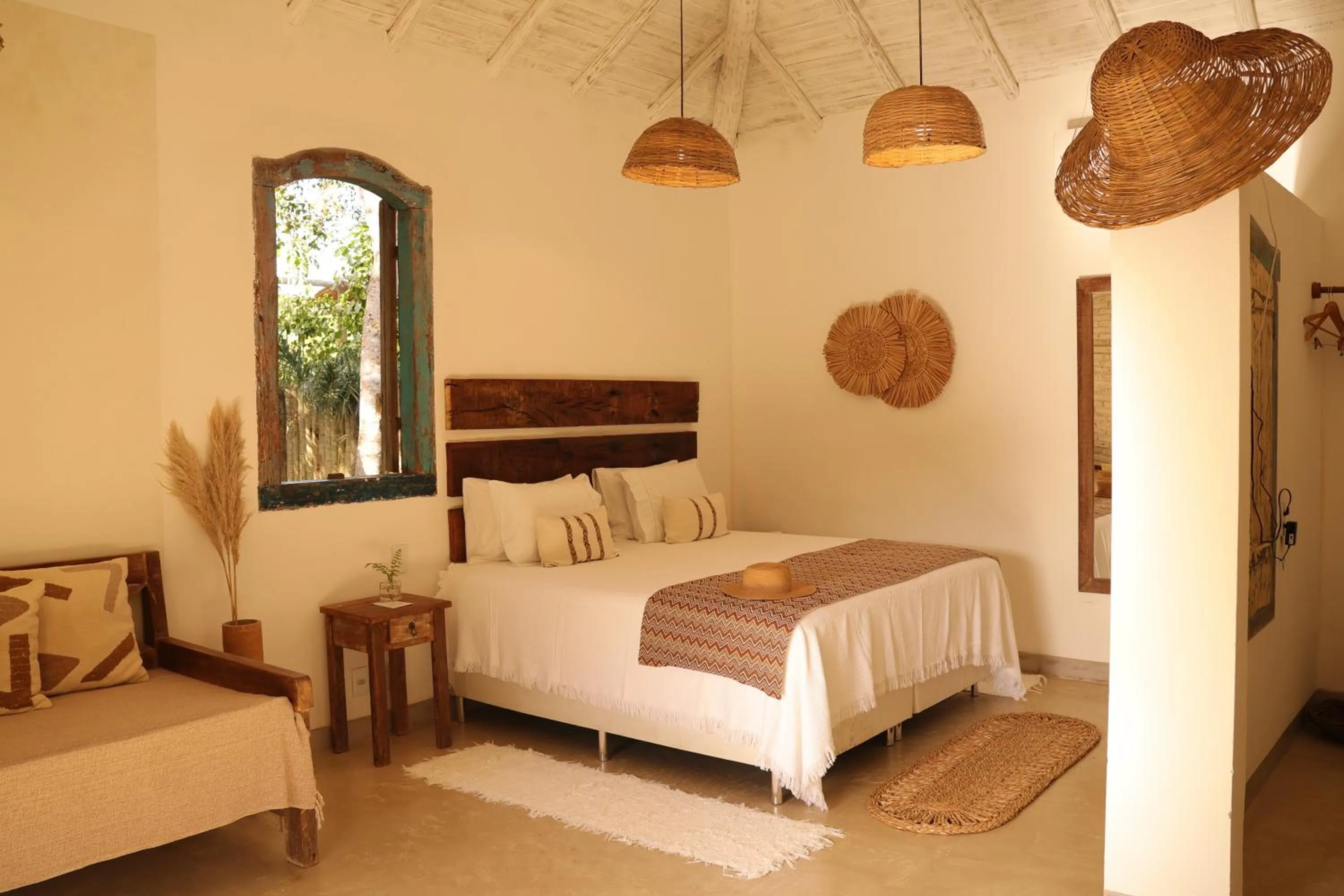 Bed in Villa Prana Trancoso - Vista mar